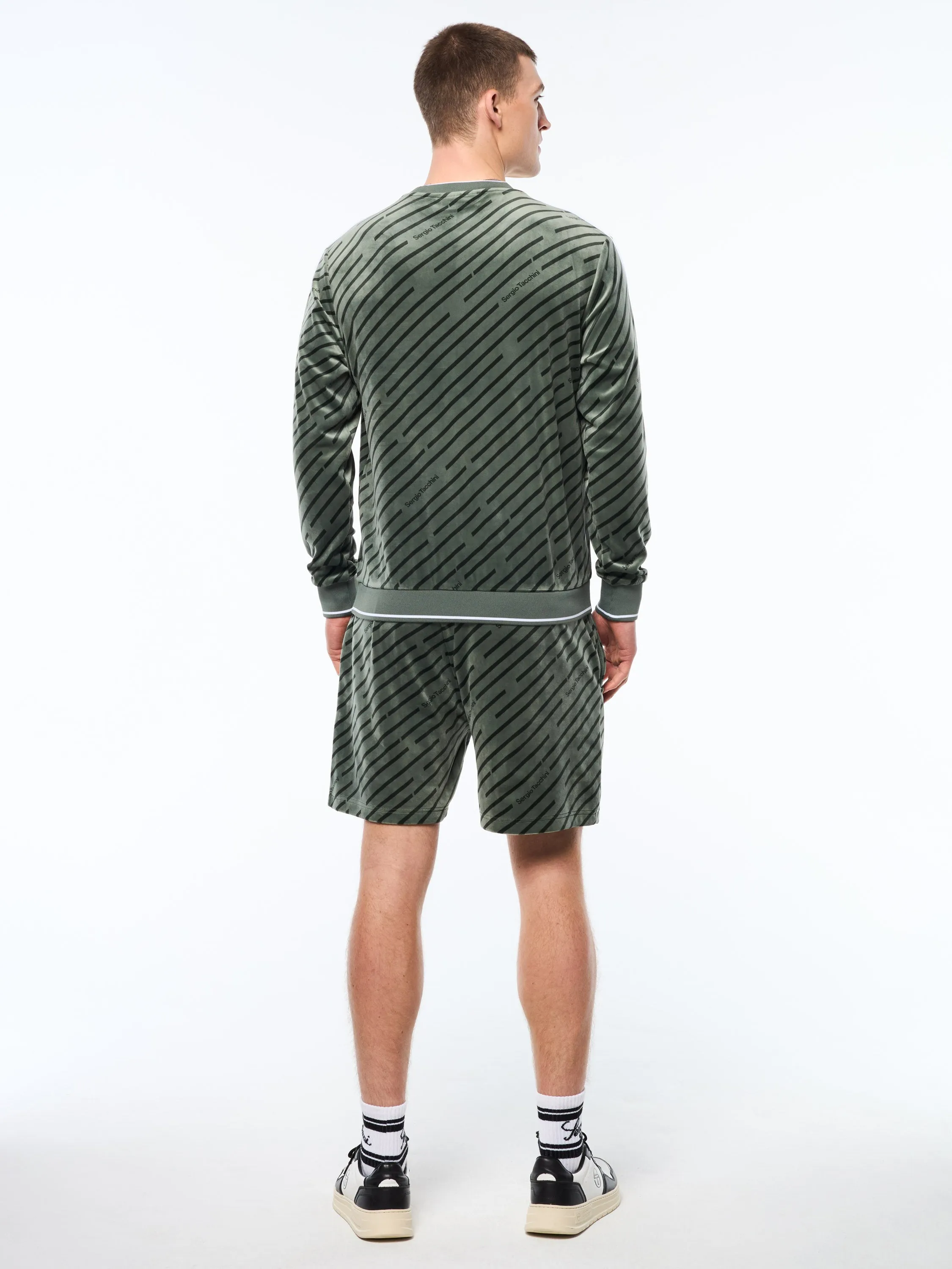 Obliquo Velour Crewneck-Agave Green sold by Sergio Tacchini product image thumbnail 5