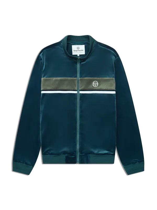 Forato Velour Track Jacket-Mediterranea sold by Sergio Tacchini