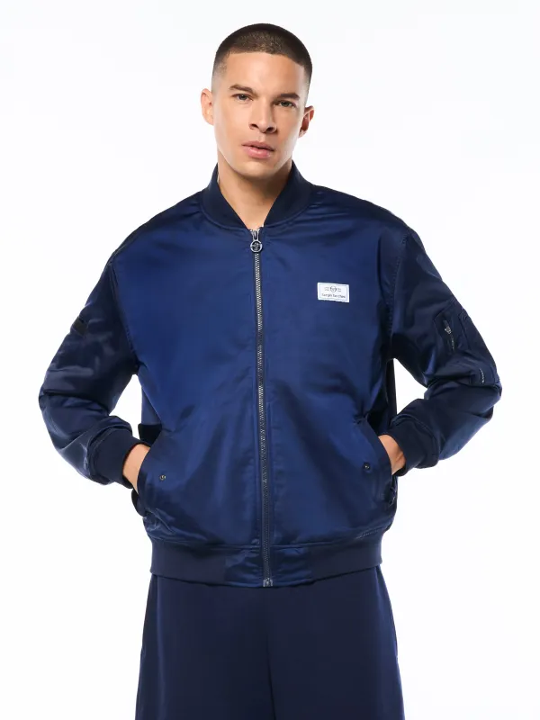 Piano Bomber Jacket-Maritime Blue made by Sergio Tacchini
