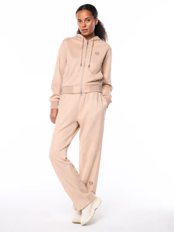 Women's Camoscio Hoodie- Humus made by Sergio Tacchini