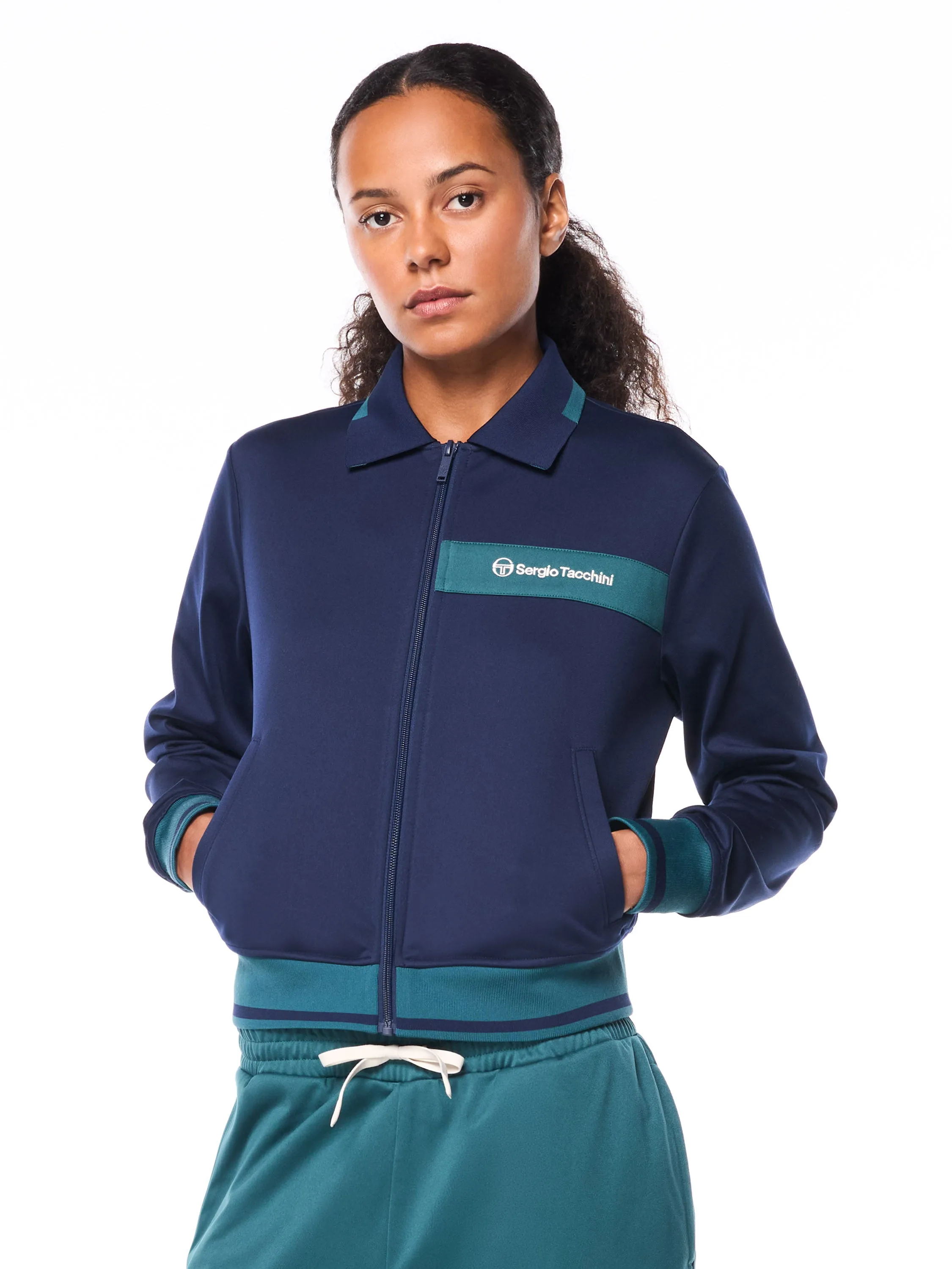 Amara Track Jacket-Maritime Blue sold by Sergio Tacchini