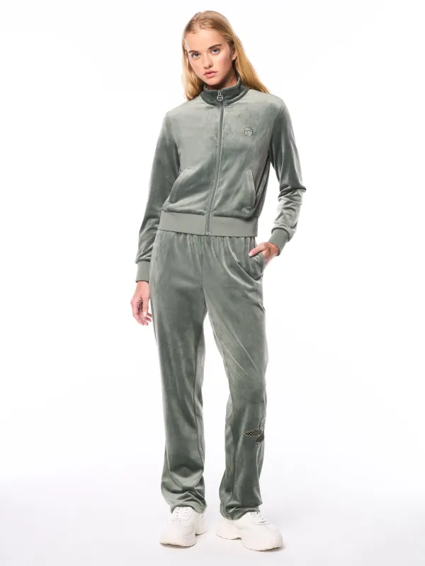 Nuvola Velour Track Jacket-Agave Green sold by Sergio Tacchini