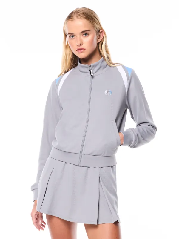 Women's Eredita Track Jacket-Sleet made by Sergio Tacchini