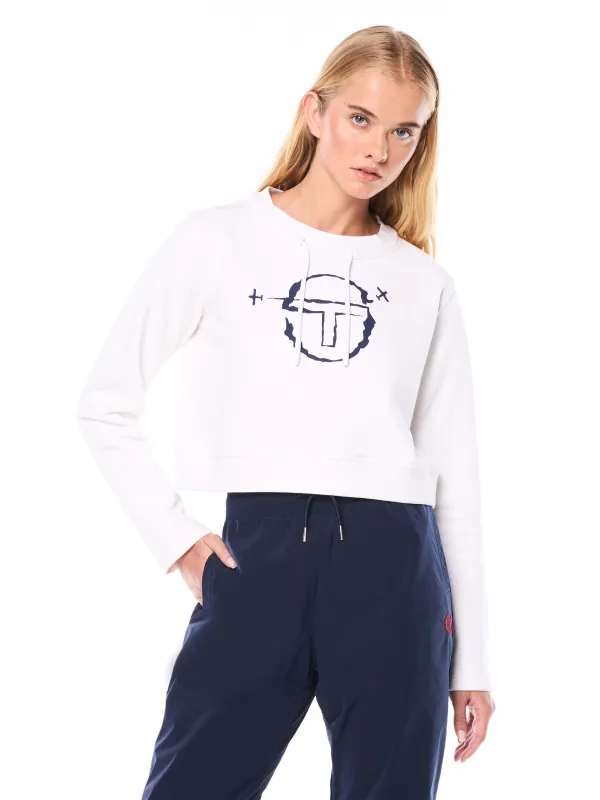 Piano Crewneck-Brilliant White made by Sergio Tacchini