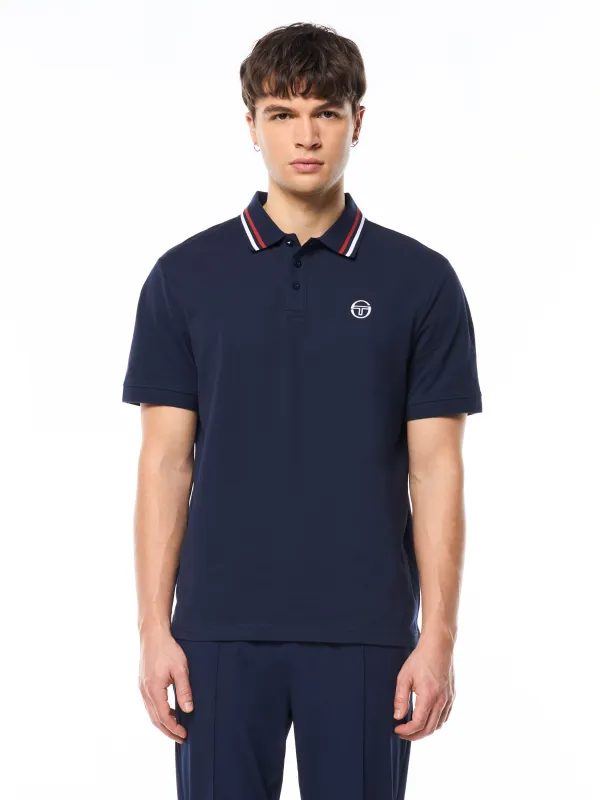 Ciro Pique Polo-Maritime Blue made by Sergio Tacchini