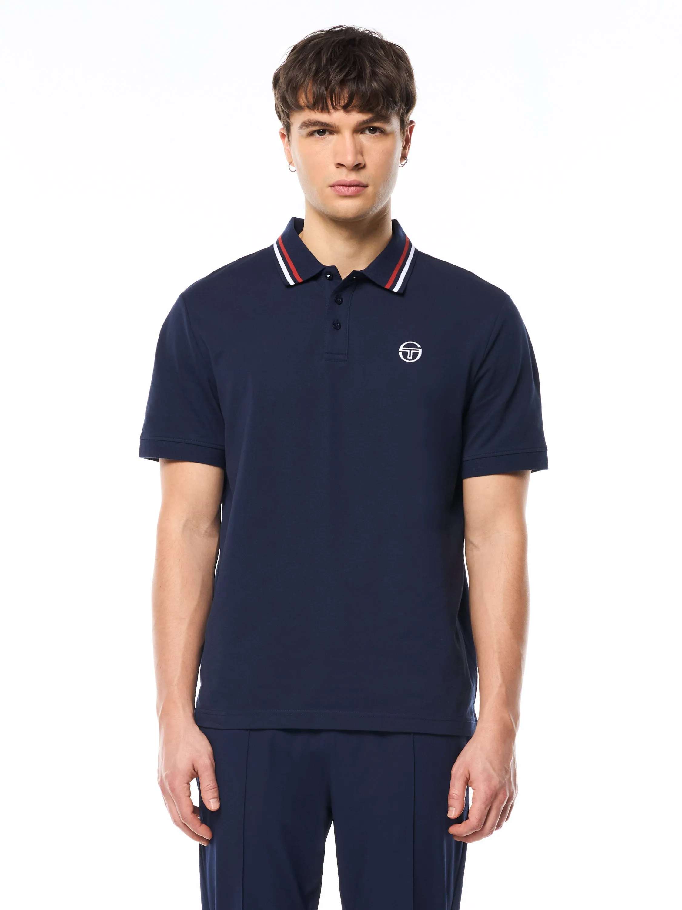 Ciro Pique Polo-Maritime Blue sold by Sergio Tacchini