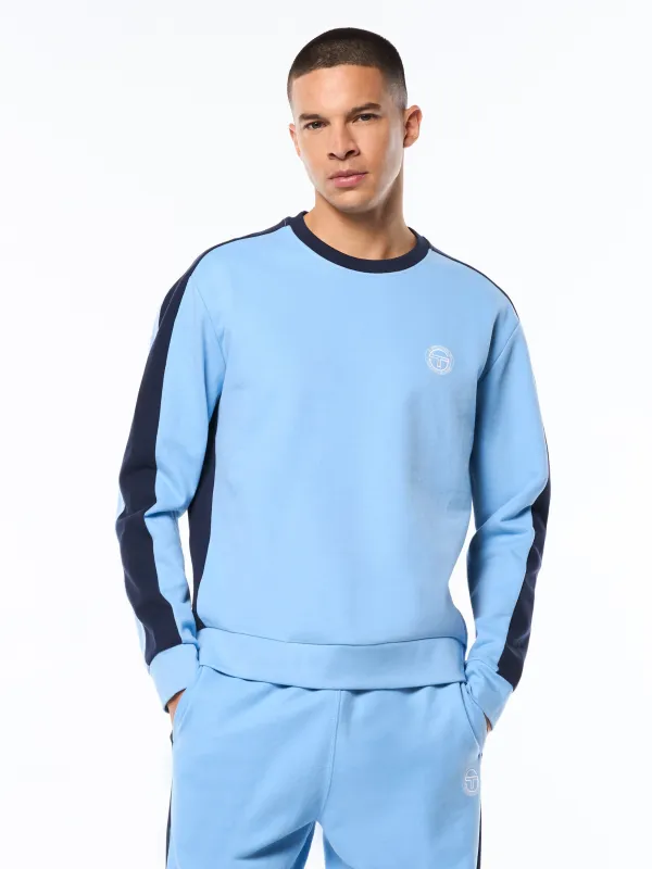 Volo Crewneck-Della Robbia Blue made by Sergio Tacchini