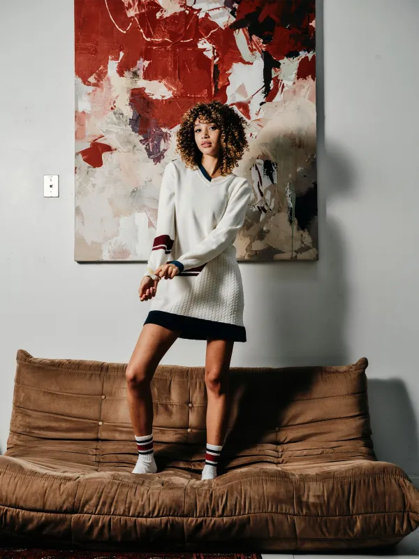 Nota Knit Dress- Gardenia made by Sergio Tacchini