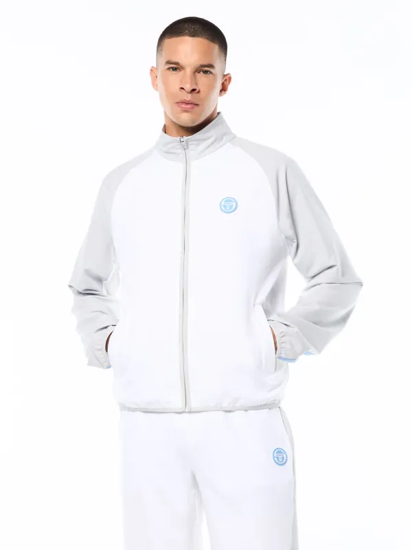 Racchetto Track Jacket-Brilliant White made by Sergio Tacchini