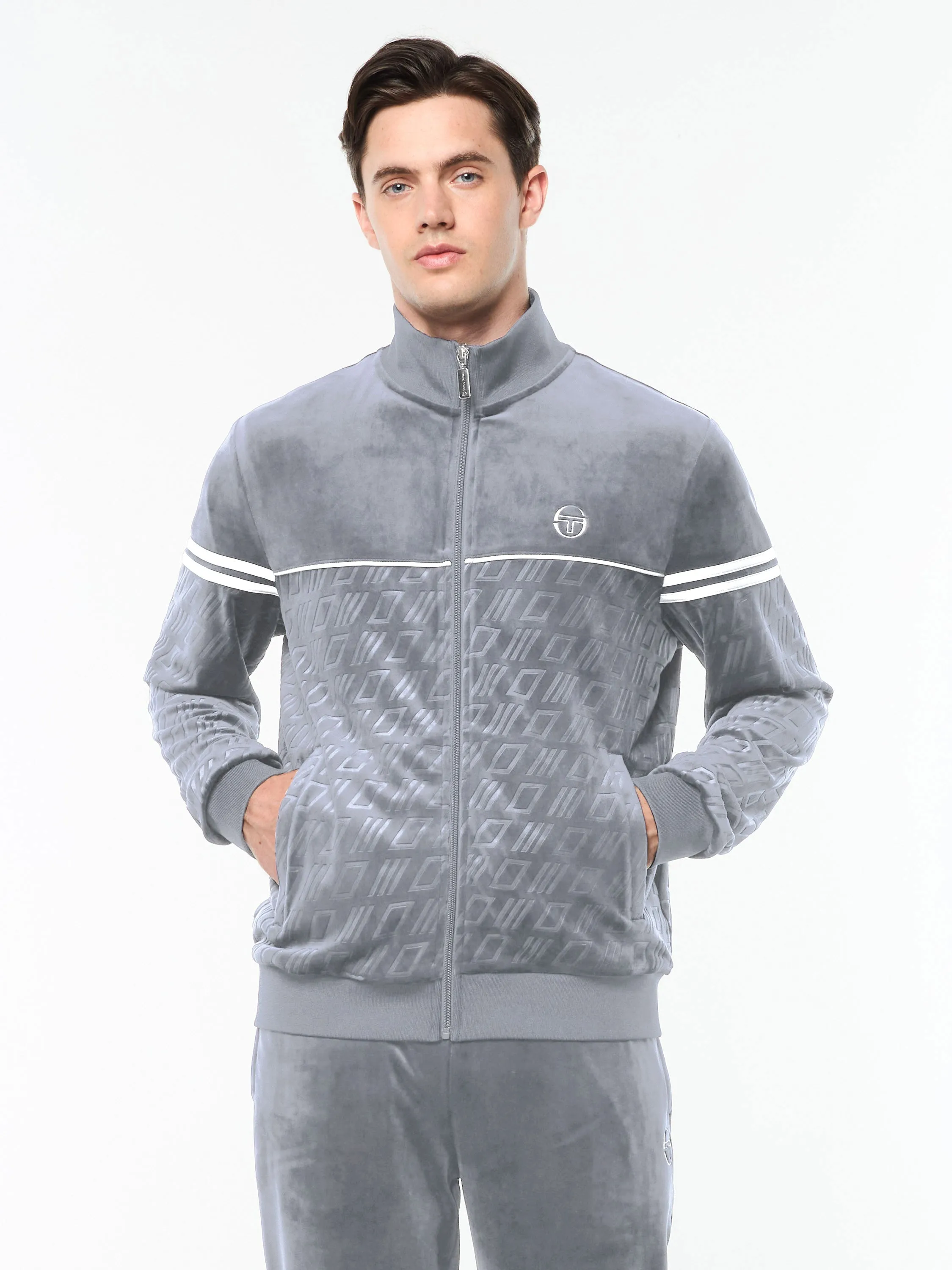 Bandiera Track Jacket- Sleet sold by Sergio Tacchini