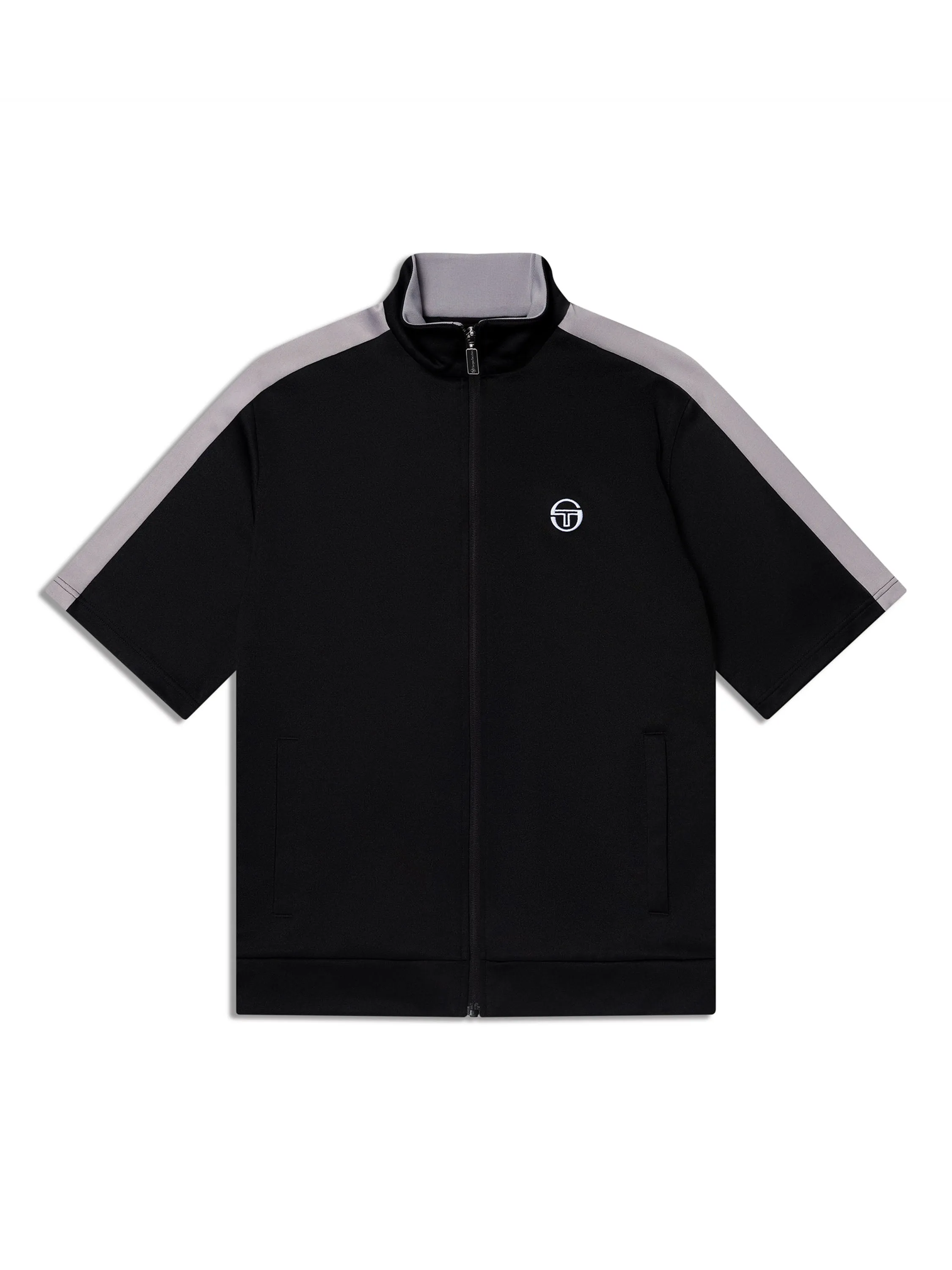 Viscotti Short Sleeve Track Jacket-Black Beauty sold by Sergio Tacchini product image thumbnail 2