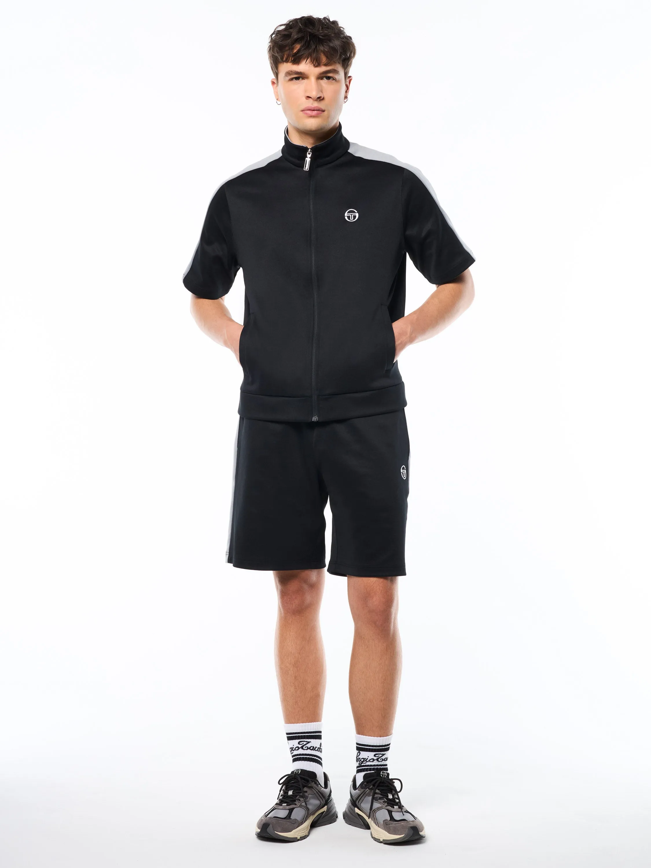 Viscotti Short Sleeve Track Jacket-Black Beauty sold by Sergio Tacchini product image thumbnail 3