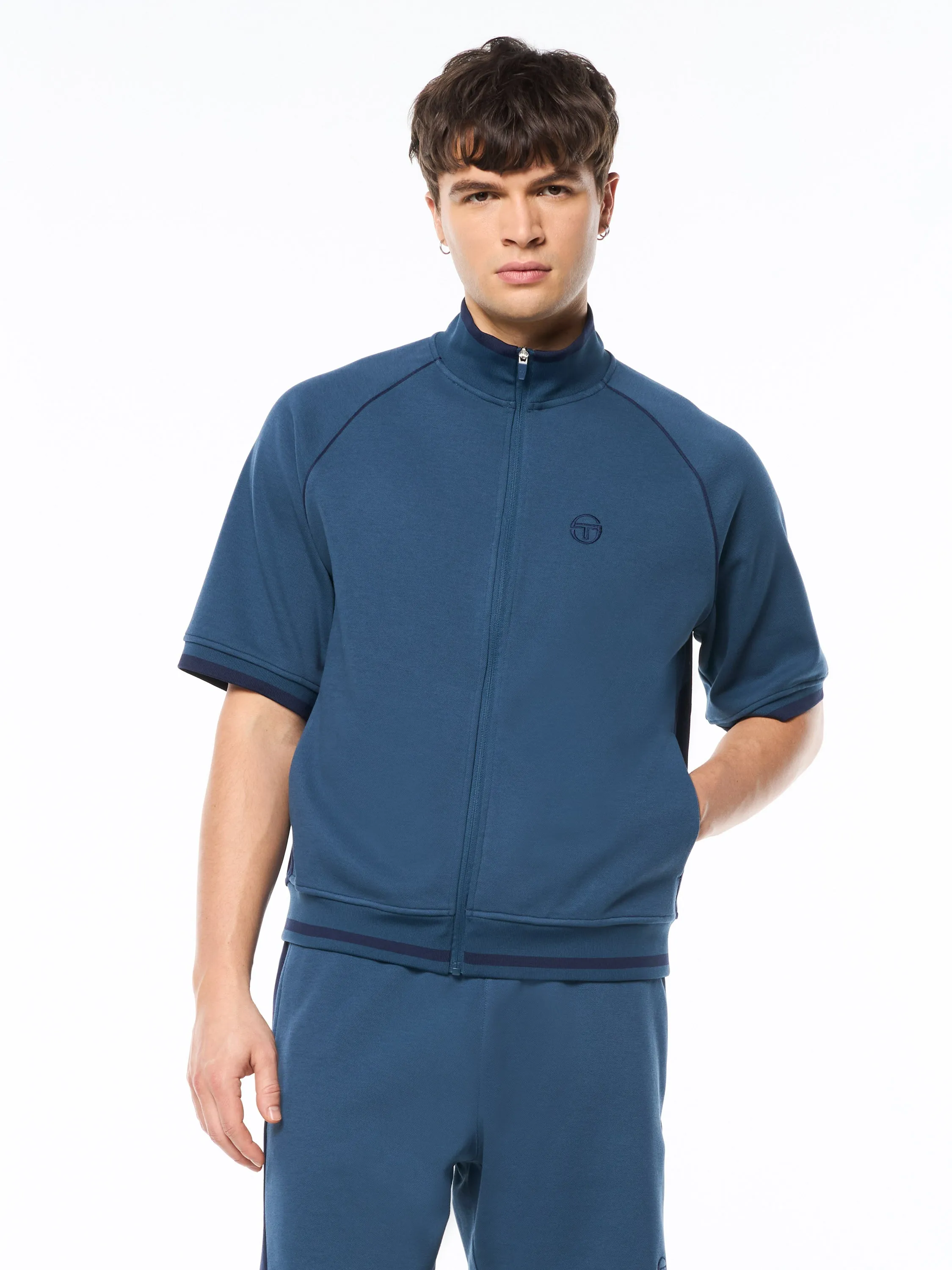 Pannello Short Sleeve Track Jacket-Key Largo sold by Sergio Tacchini