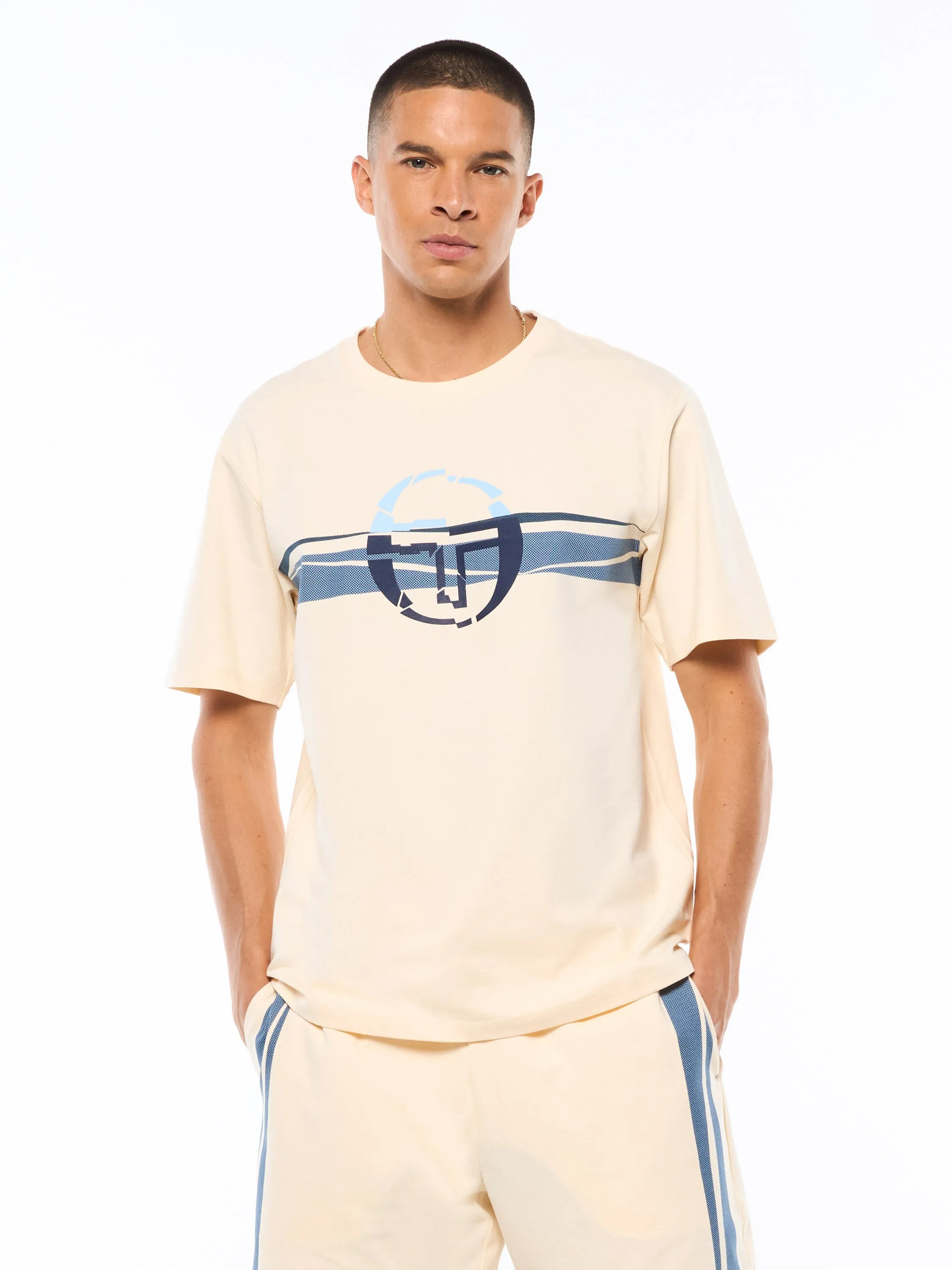 Rotto Fashion T-Shirt-Gardenia sold by Sergio Tacchini