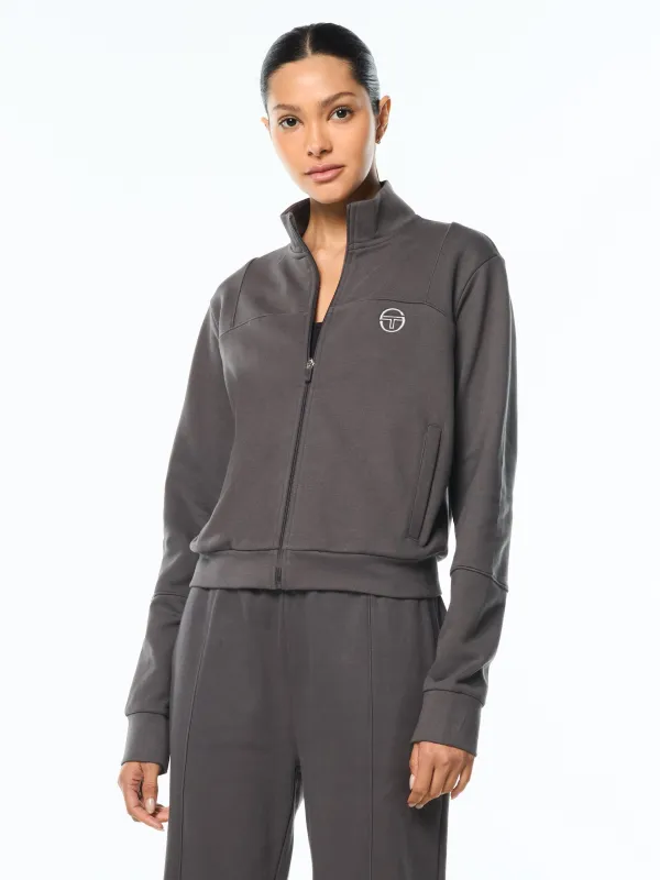 Women's Lineo Track Jacket-Asphalt made by Sergio Tacchini