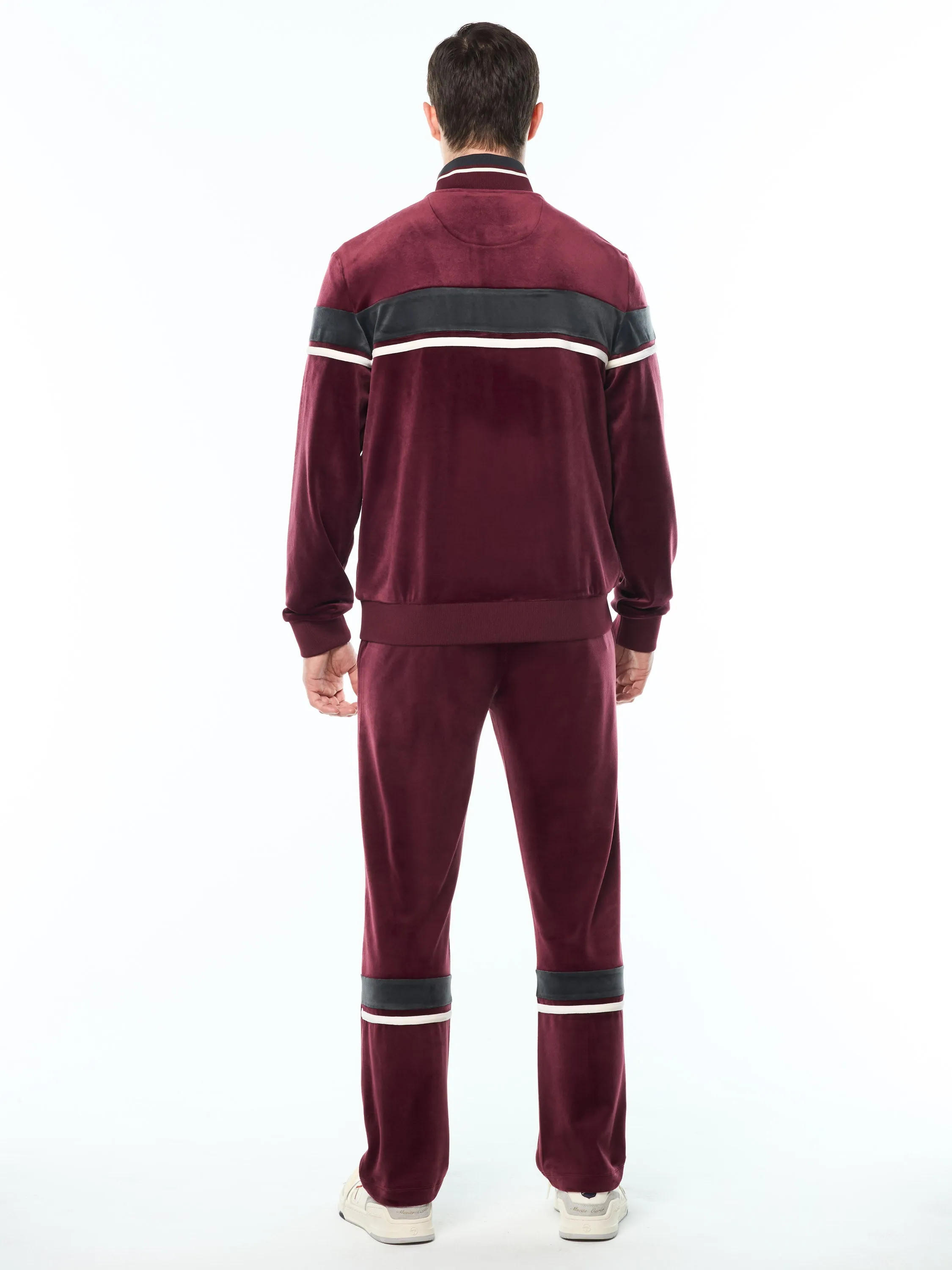 Damarindo Velour Track Jacket-Tawny Port sold by Sergio Tacchini product image thumbnail 5