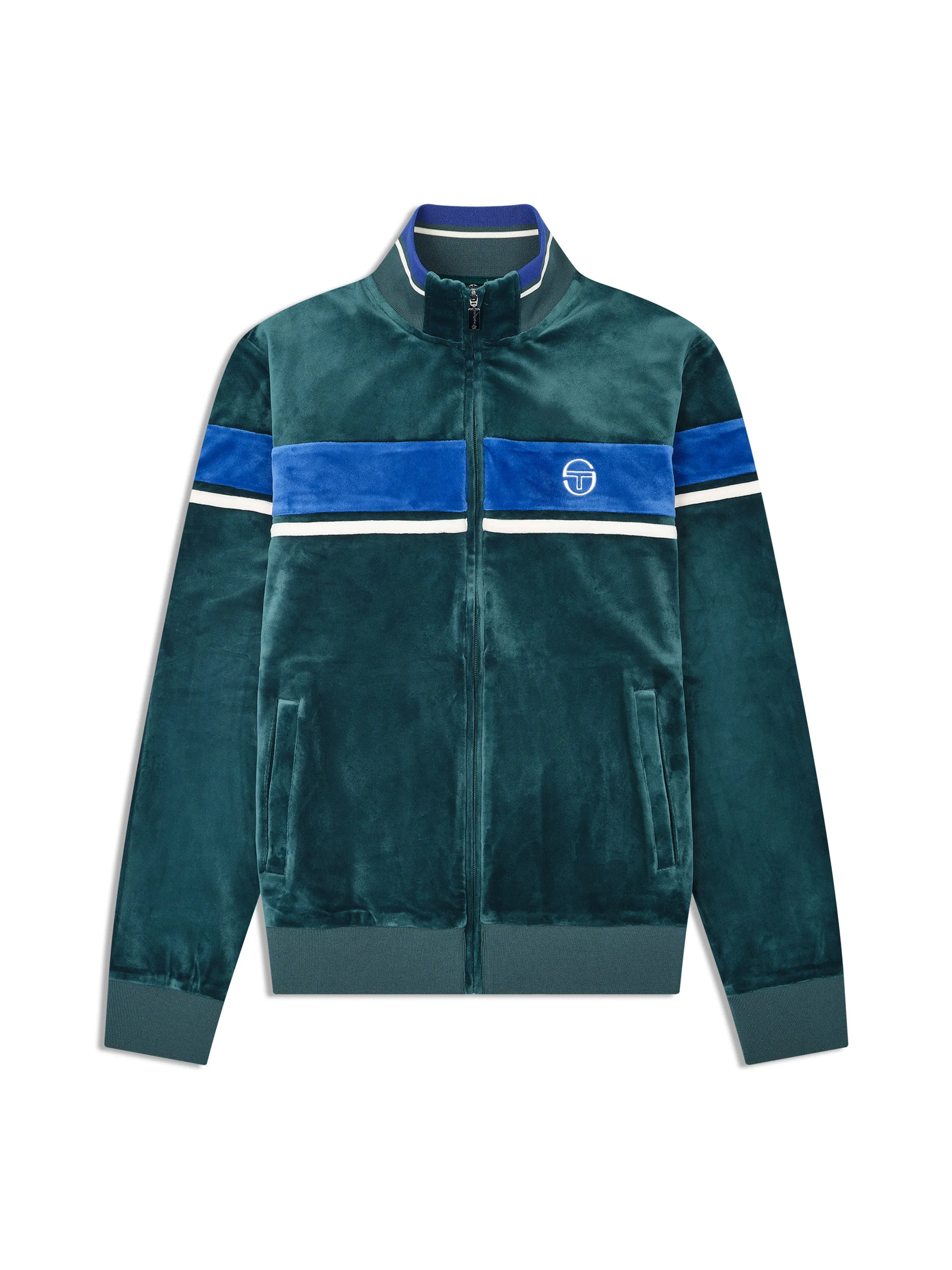 Damarindo Velour Track Jacket-Forest Biome sold by Sergio Tacchini product image thumbnail 2