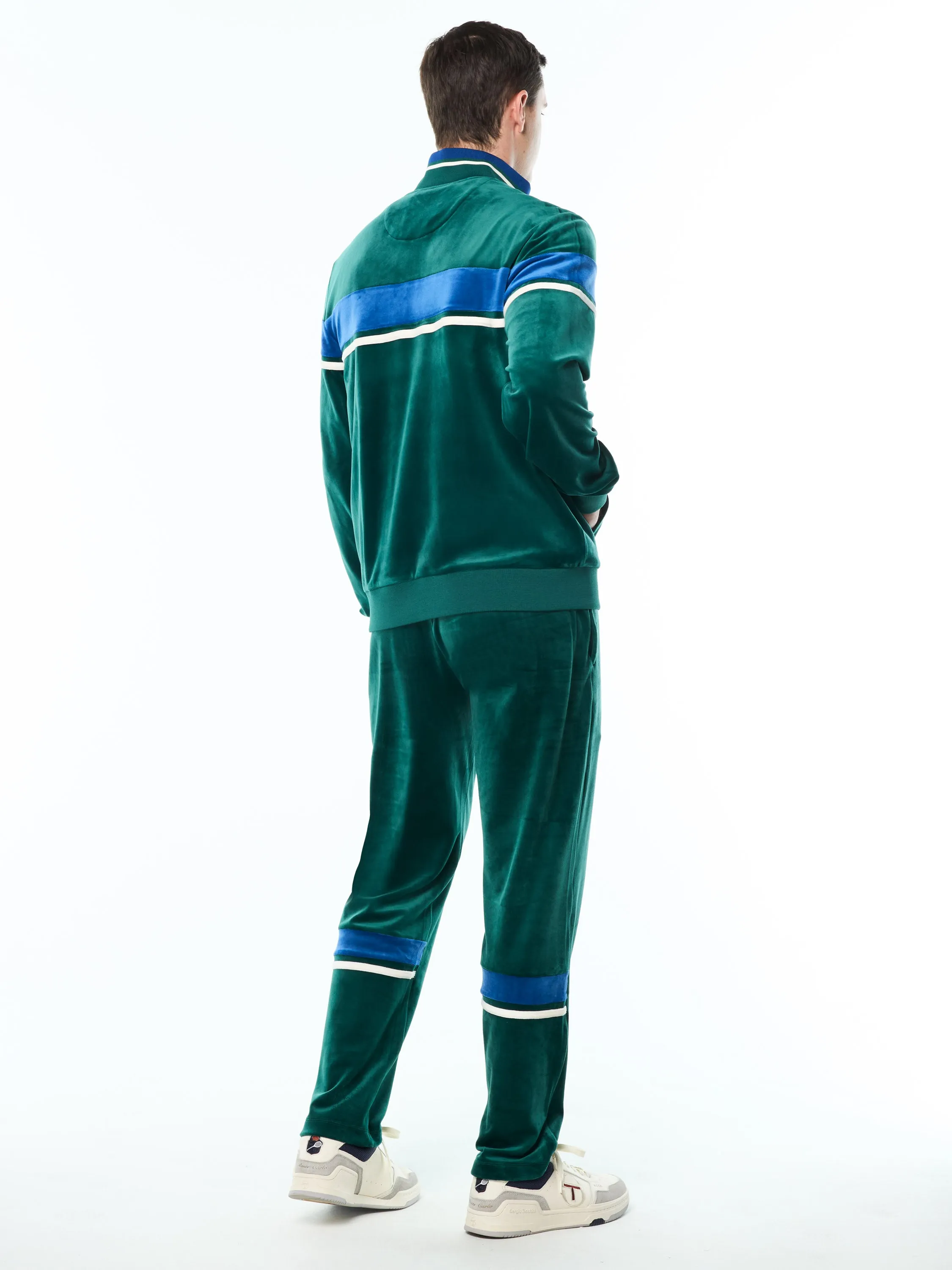 Damarindo Velour Track Jacket-Forest Biome sold by Sergio Tacchini product image thumbnail 5