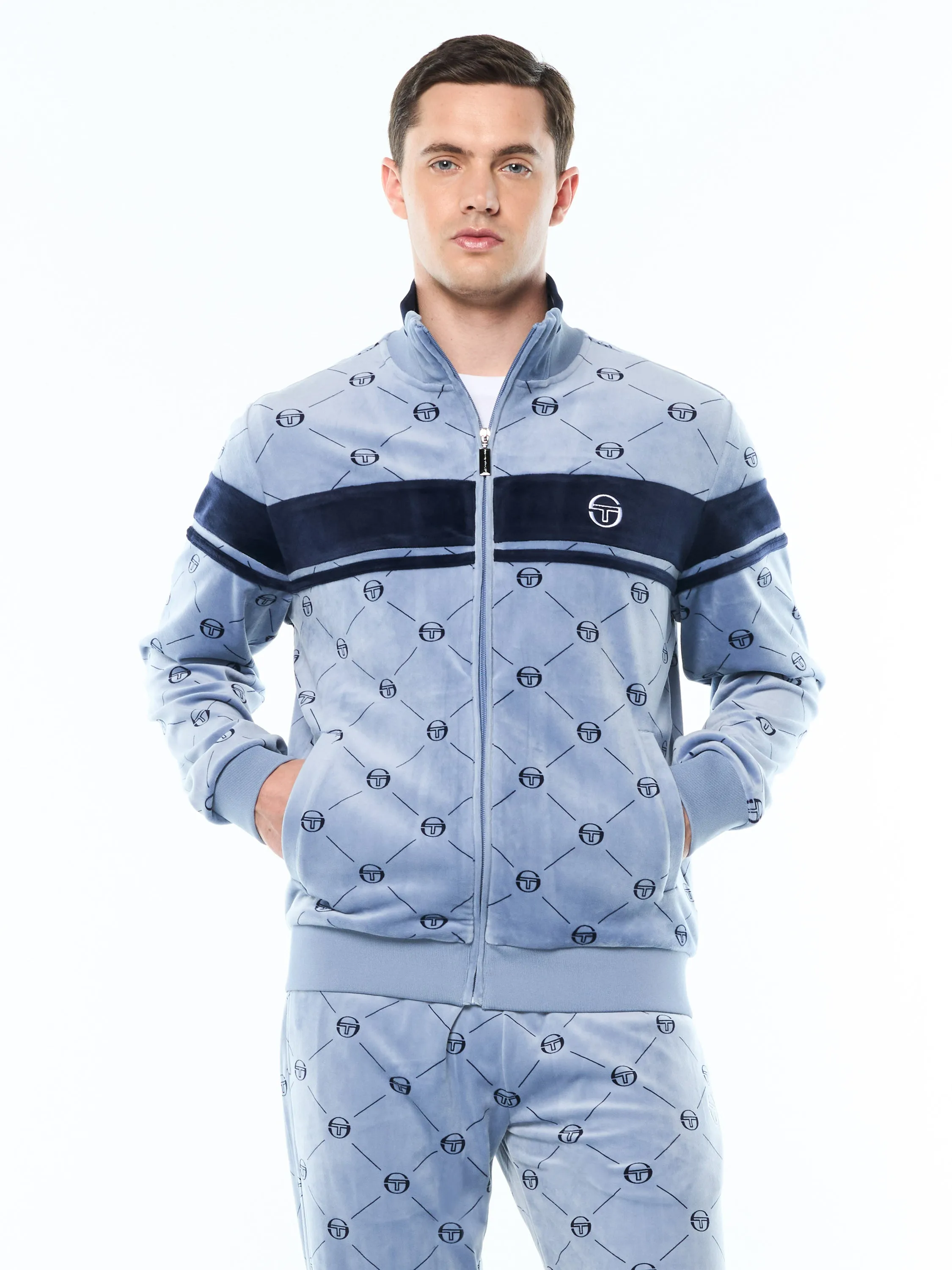 Damarindo Velour Track Jacket-Troposphere sold by Sergio Tacchini