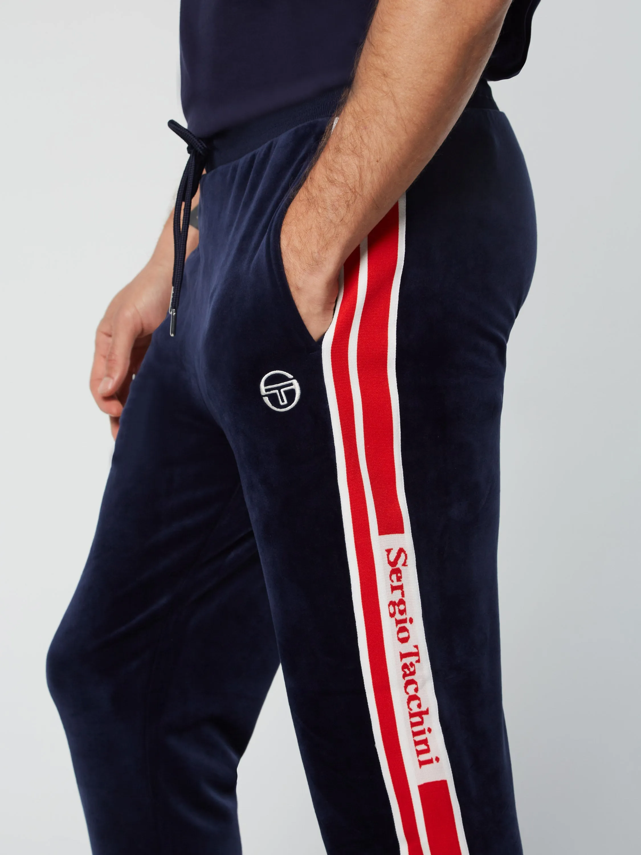 Pereto Velour Track Pant- Maritime Blue sold by Sergio Tacchini product image thumbnail 5