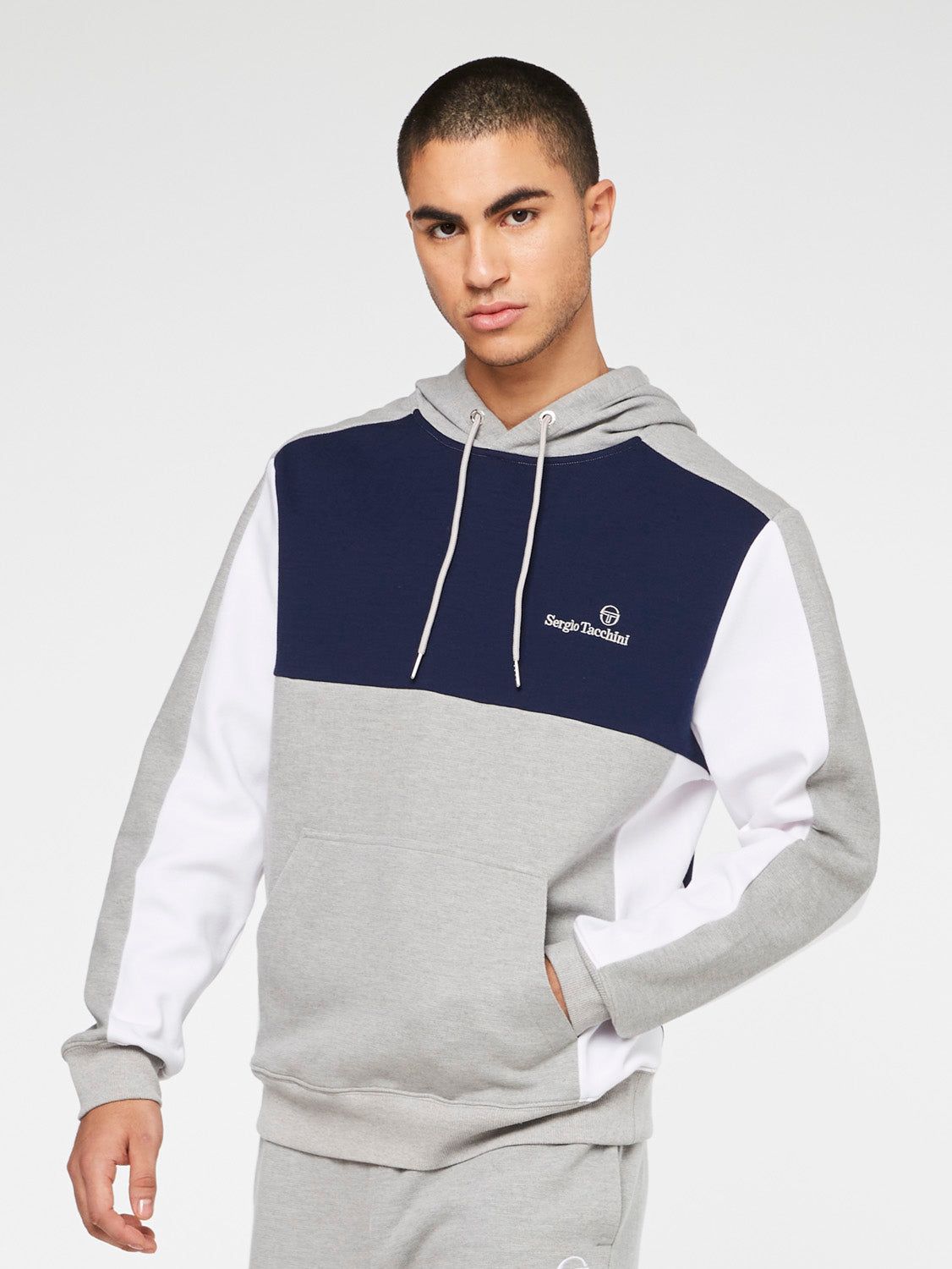 Mosaic Hoodie-Heather Grey sold by Sergio Tacchini