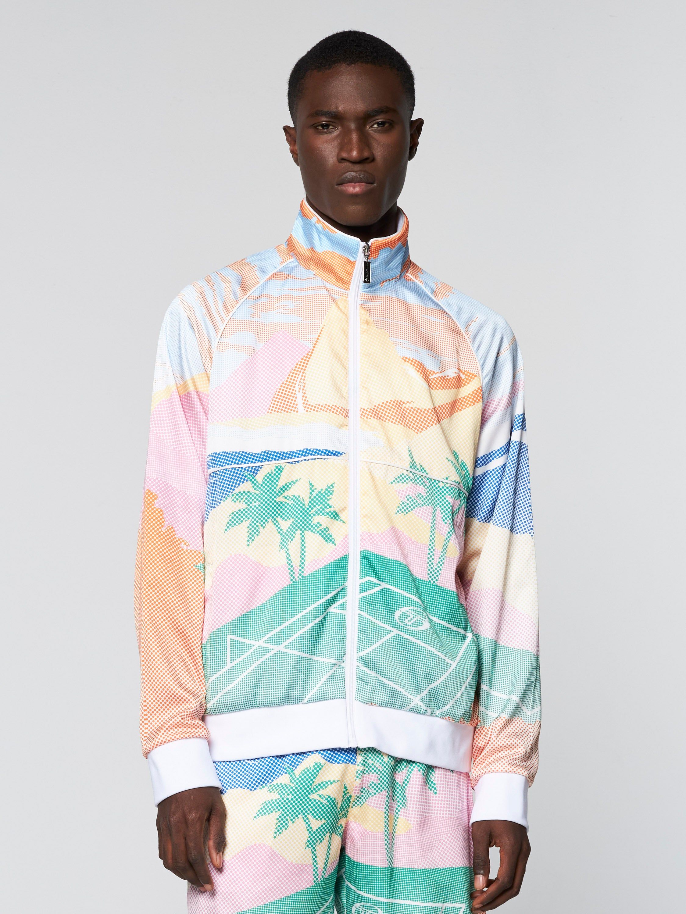 Riviera Track Jacket- Deep Mint/ Multi sold by Sergio Tacchini