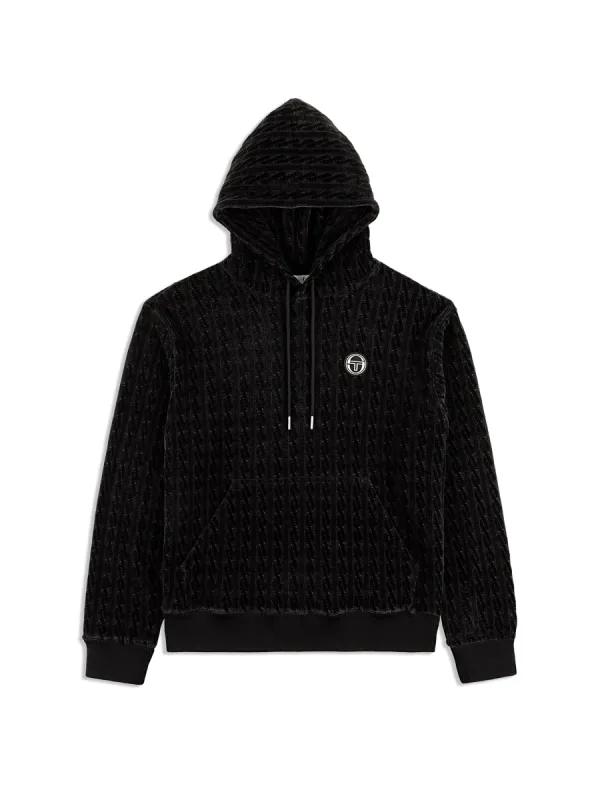 Trento Hoodie- Black Beauty made by Sergio Tacchini