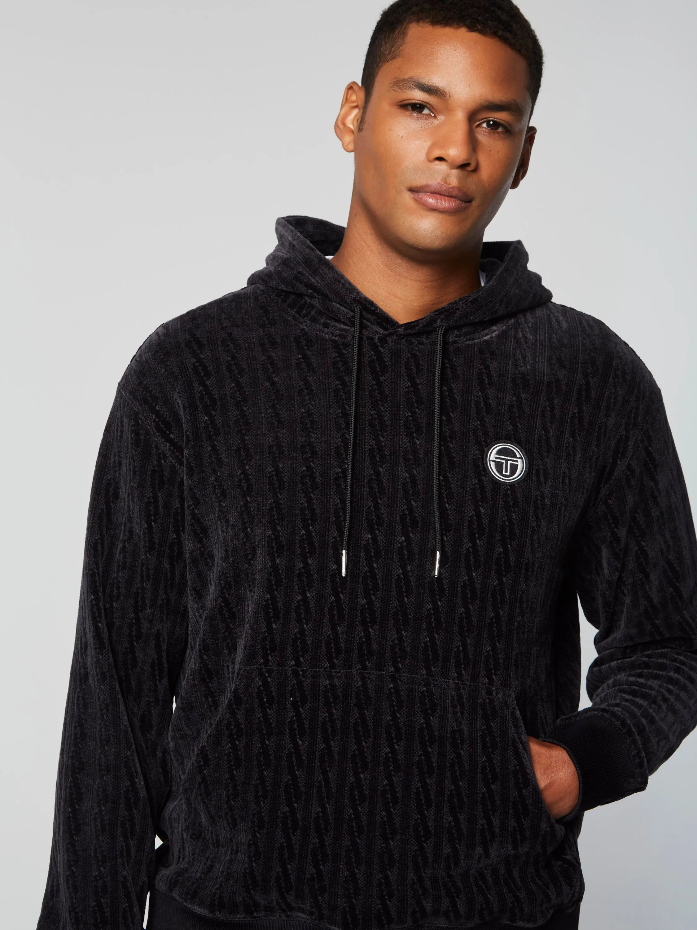 Trento Hoodie- Black Beauty sold by Sergio Tacchini product image thumbnail 5