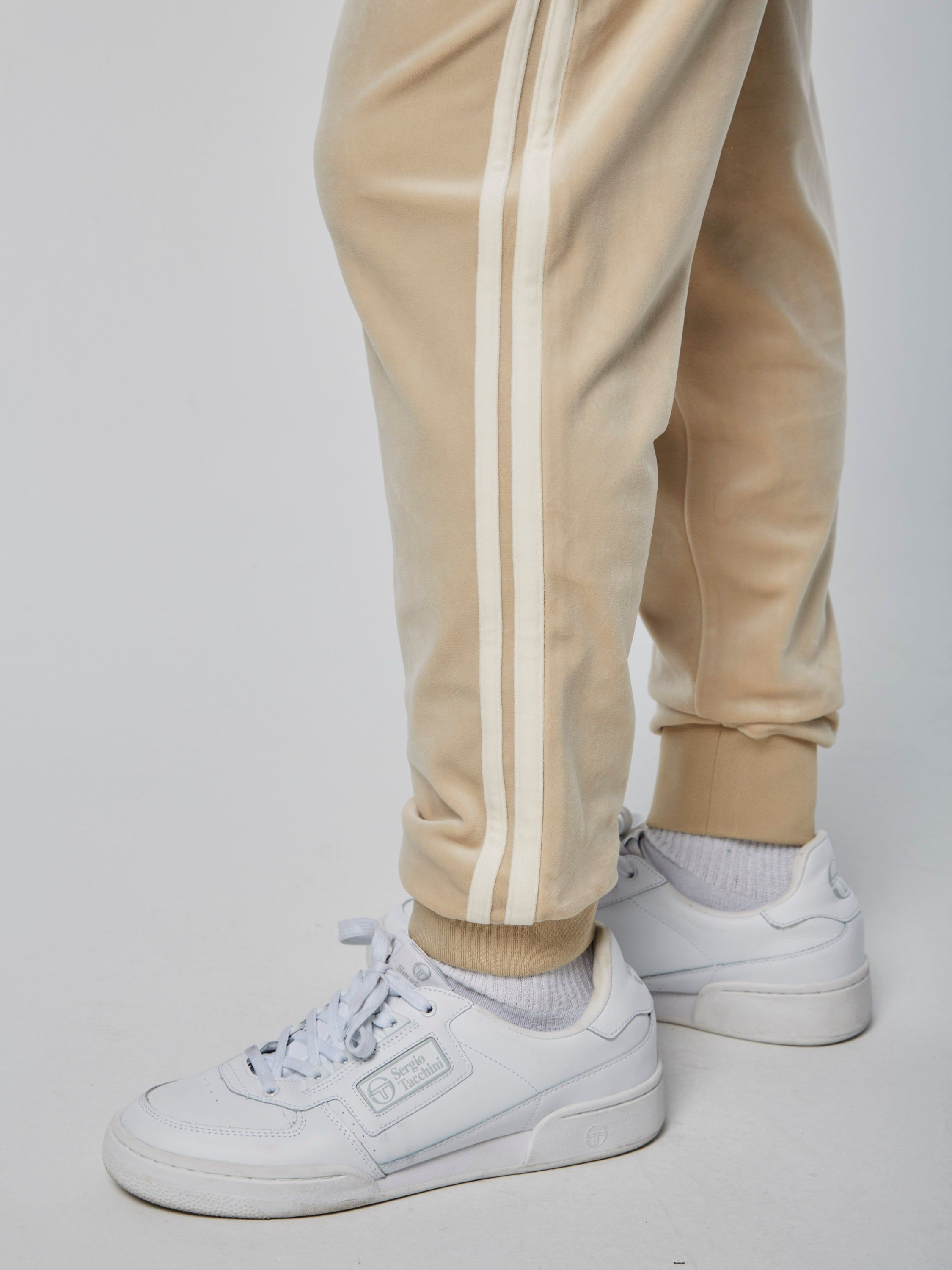Damarindo Velour Track Pant-Cement/ Gardenia sold by Sergio Tacchini product image thumbnail 5