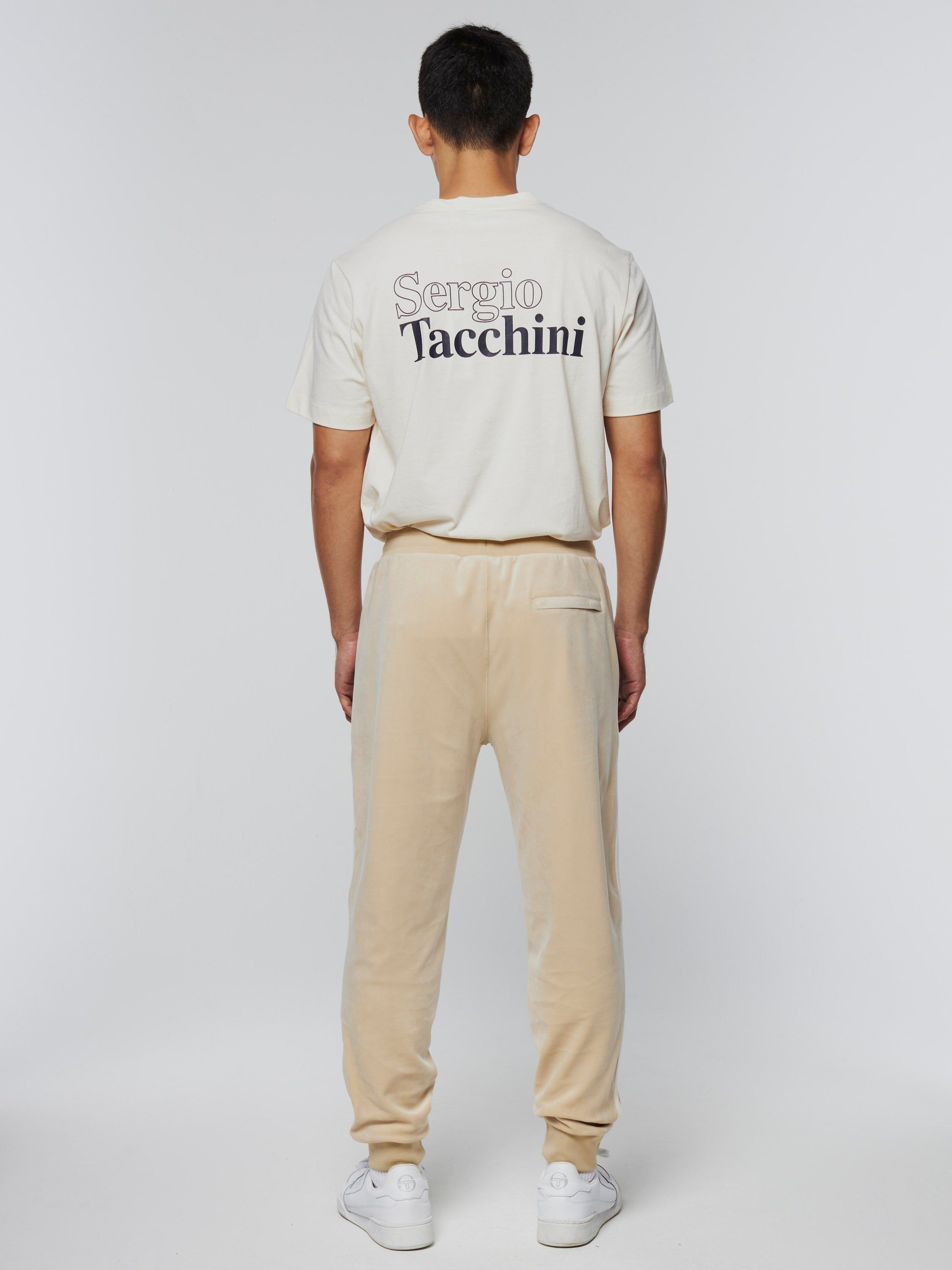 Damarindo Velour Track Pant-Cement/ Gardenia sold by Sergio Tacchini product image thumbnail 3
