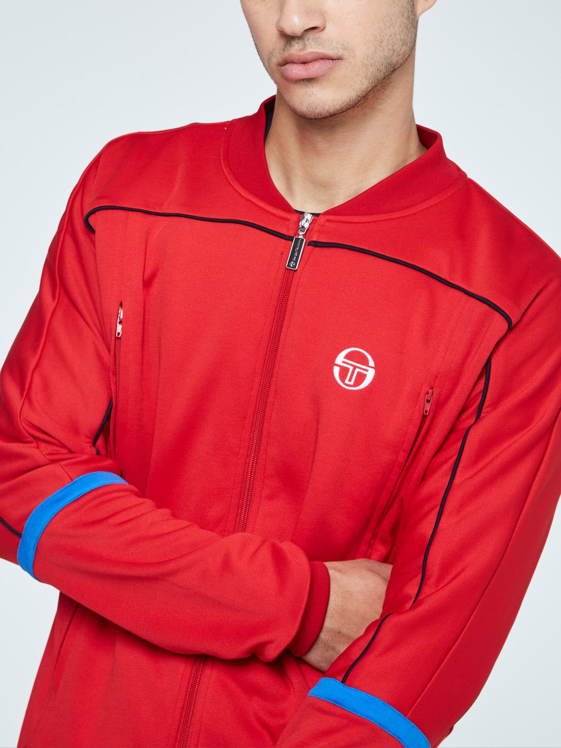 Amiscora Track Jacket Archivio-Tango Red/ Night Sky/Palace Blue sold by Sergio Tacchini product image thumbnail 4