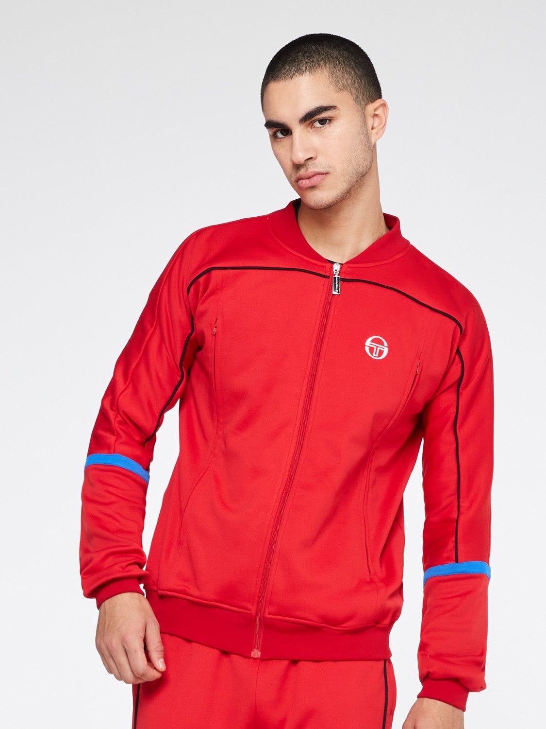 Amiscora Track Jacket Archivio-Tango Red/ Night Sky/Palace Blue sold by Sergio Tacchini