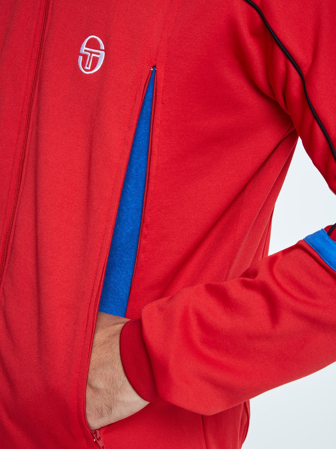 Amiscora Track Jacket Archivio-Tango Red/ Night Sky/Palace Blue sold by Sergio Tacchini product image thumbnail 2