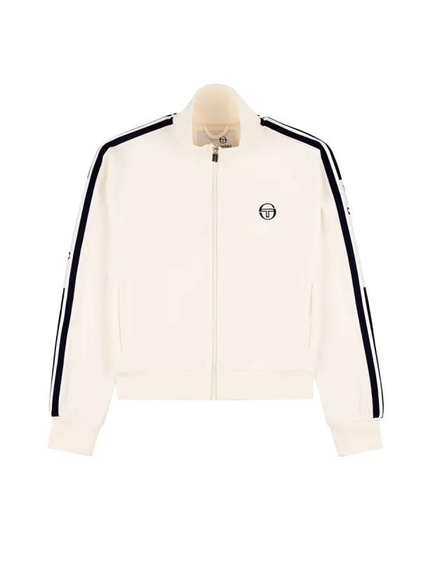 Atri Velour Track Jacket- Gardenia sold by Sergio Tacchini