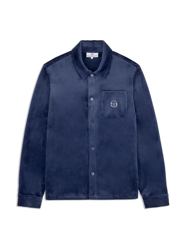 Maglia Velour Overshirt- Maritime Blue sold by Sergio Tacchini