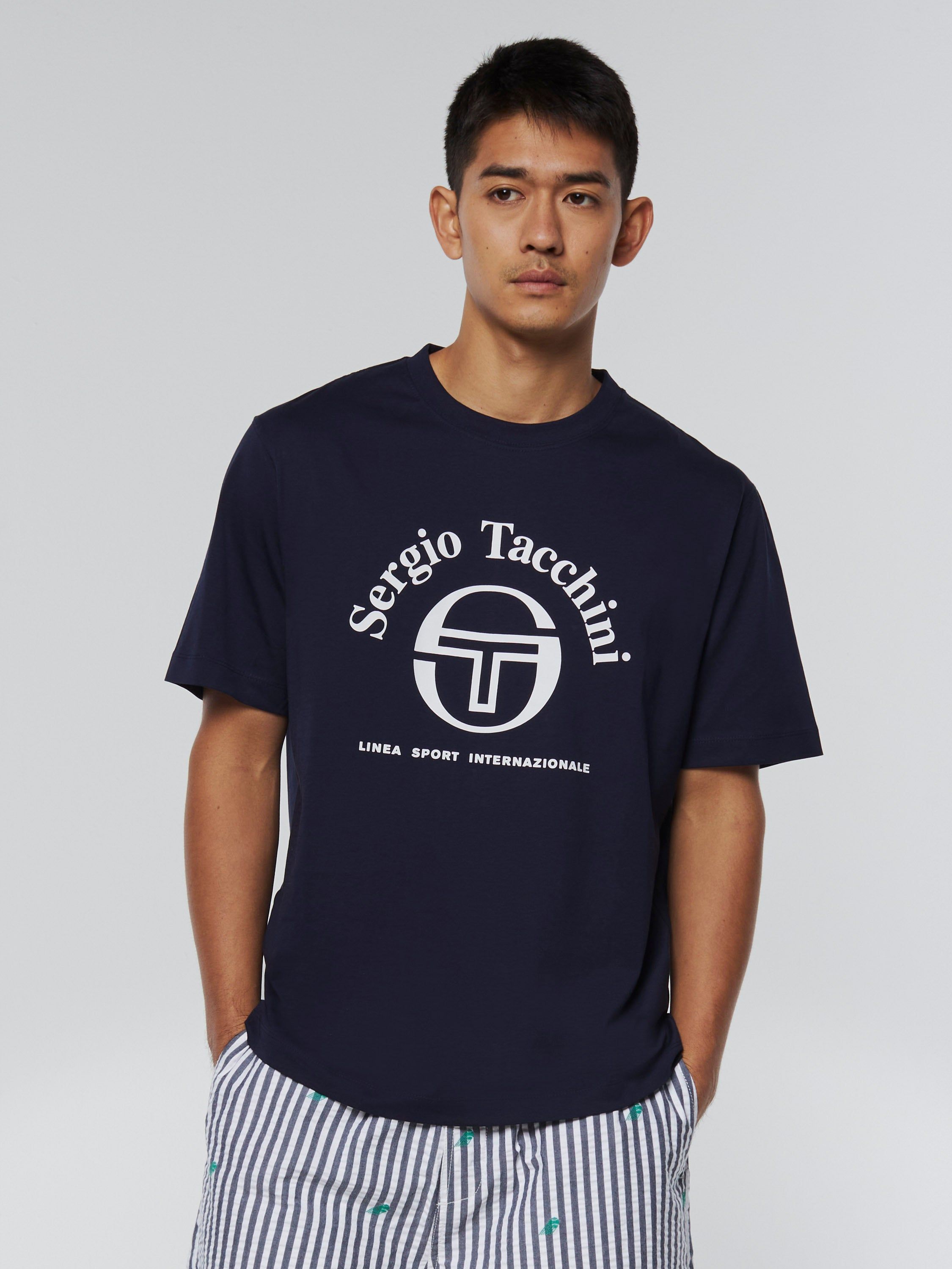 Arch Type T-Shirt- Maritime Blue sold by Sergio Tacchini