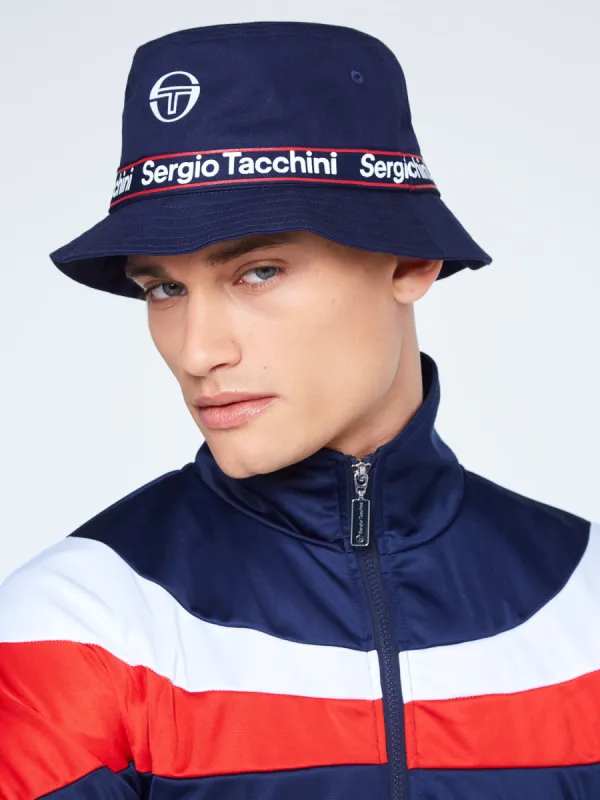 Meridiano Bucket Hat-Navy/White sold by Sergio Tacchini