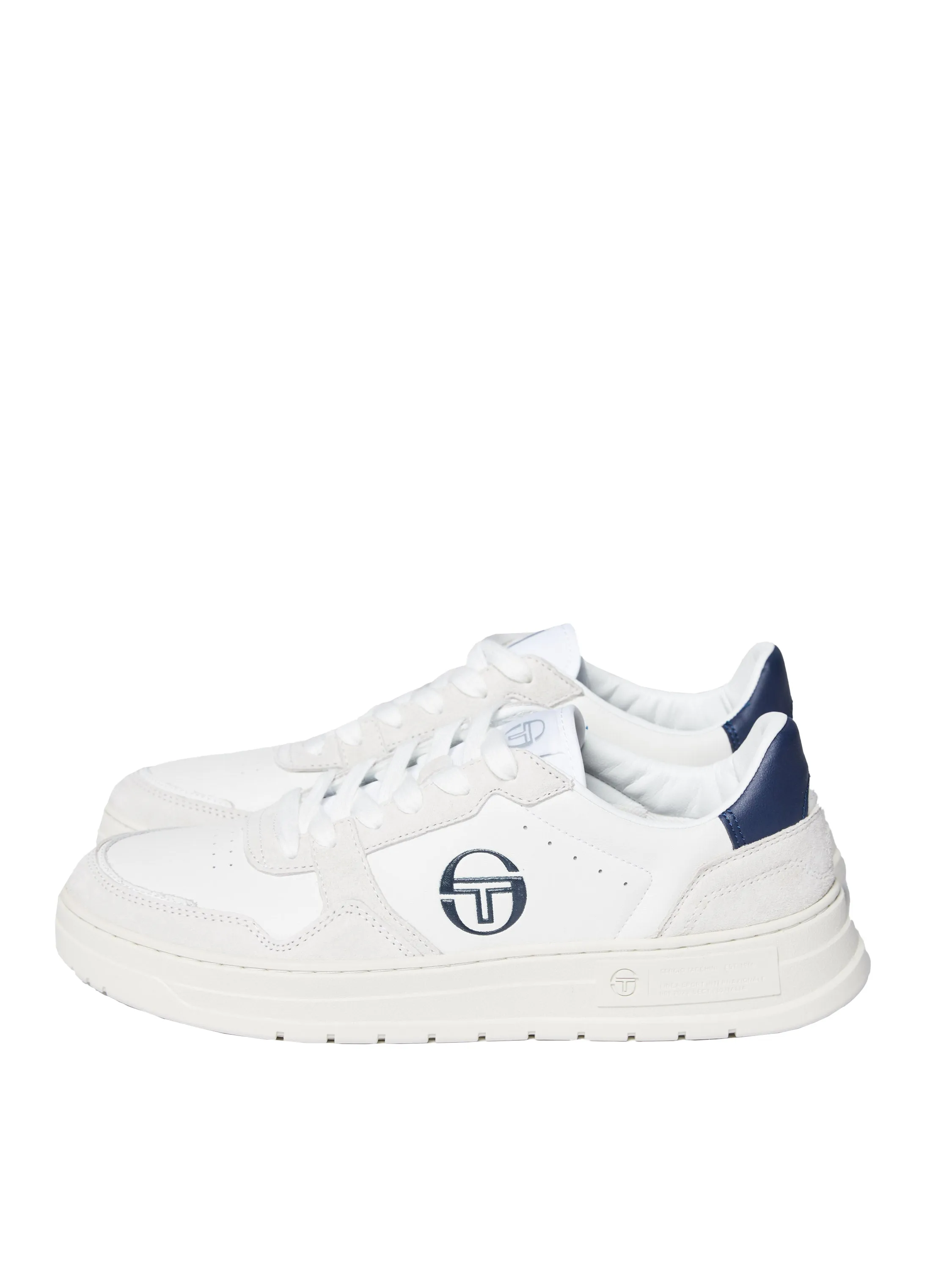 Court Classic MP Sneaker- White/ Antique White/ Maritime Blue sold by Sergio Tacchini