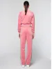 Miss Carlotta Velour Track Jacket- Wild Rose sold by Sergio Tacchini