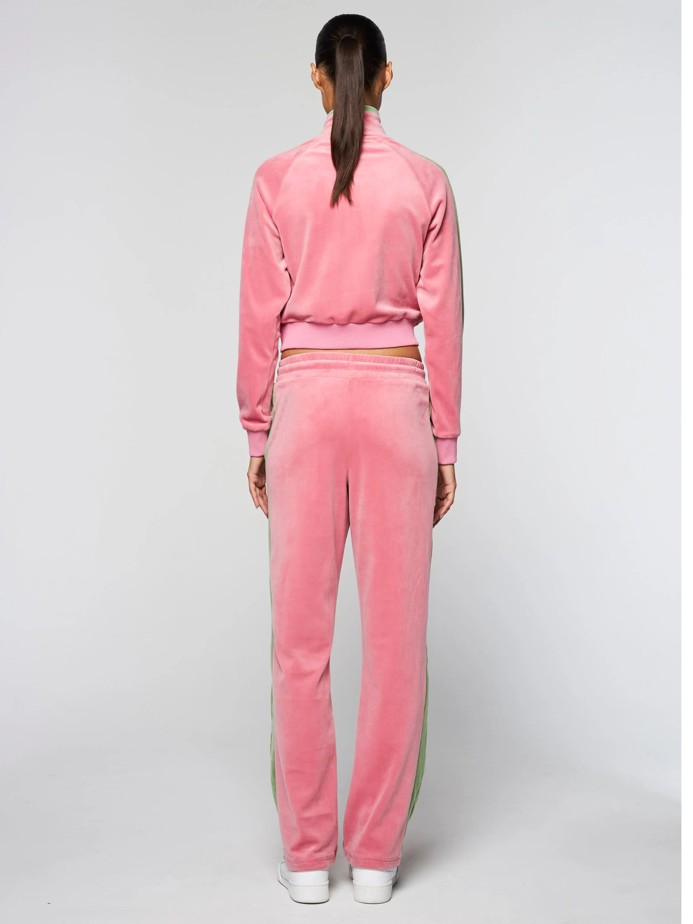 Miss Carlotta Velour Track Jacket- Wild Rose sold by Sergio Tacchini product image thumbnail 4