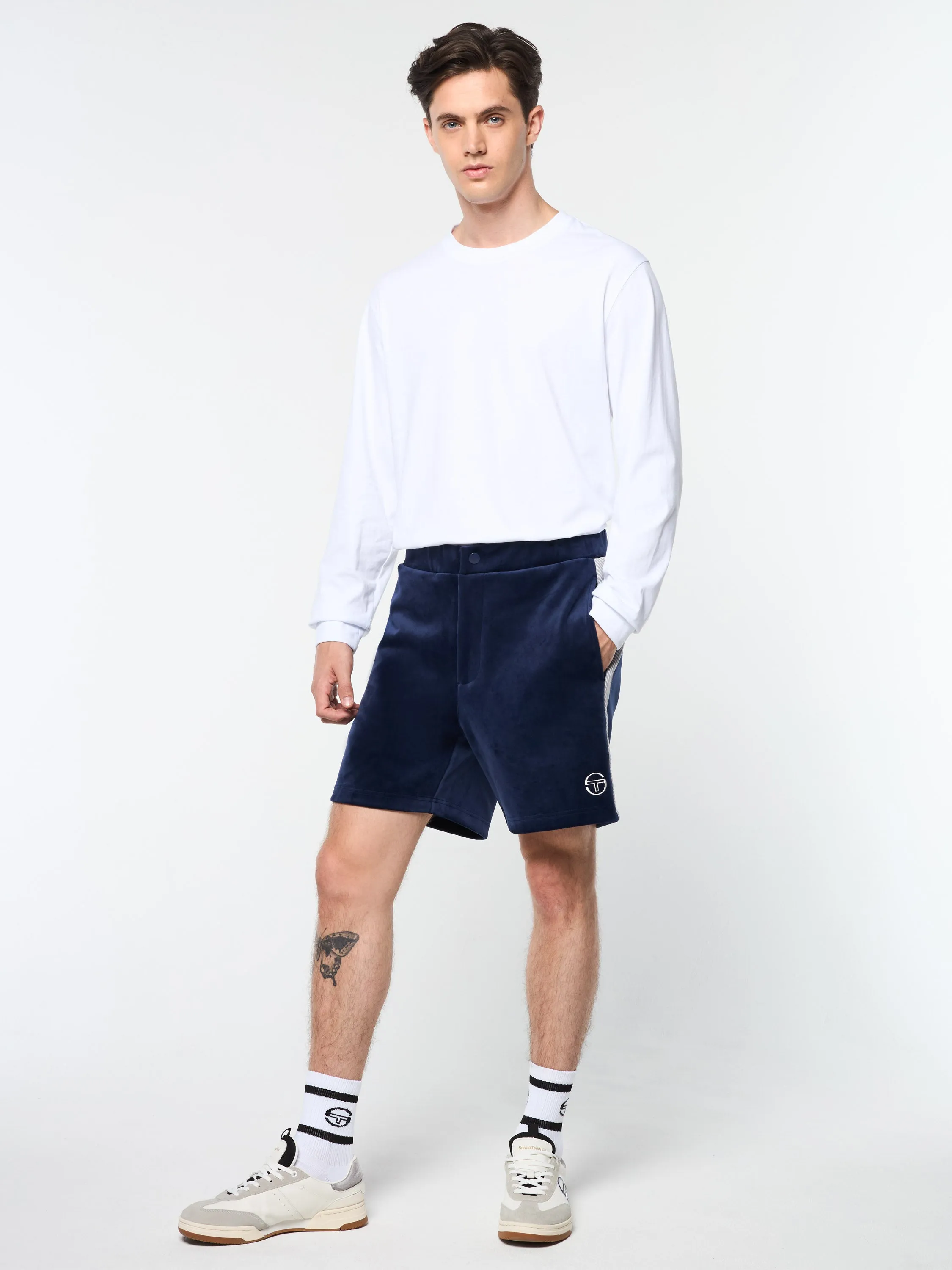 Maglia Velour Short- Maritime Blue sold by Sergio Tacchini product image thumbnail 2