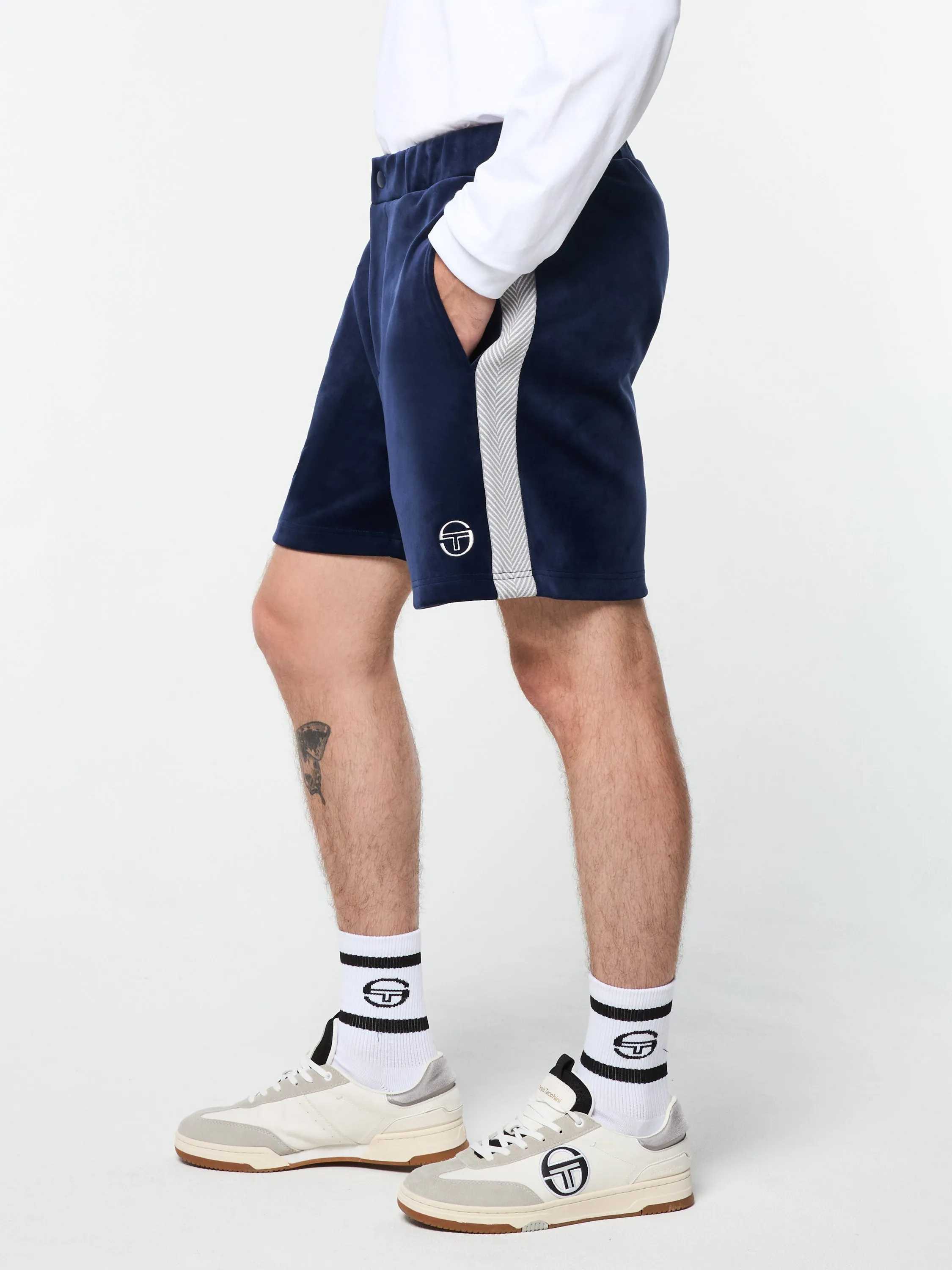 Maglia Velour Short- Maritime Blue sold by Sergio Tacchini product image thumbnail 4