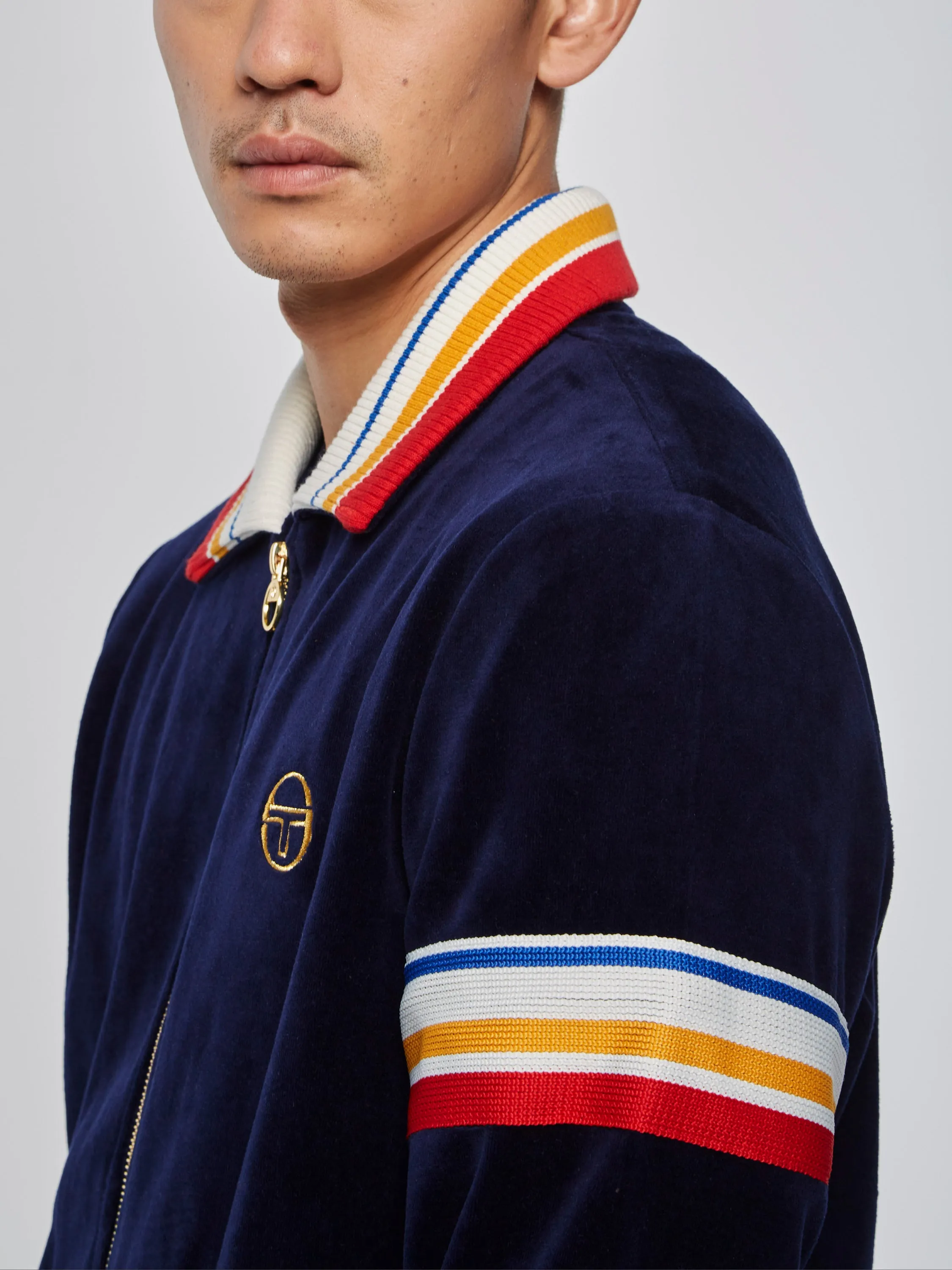 Goran Velour Track Jacket Archivio- Maritime Blue sold by Sergio Tacchini product image thumbnail 5