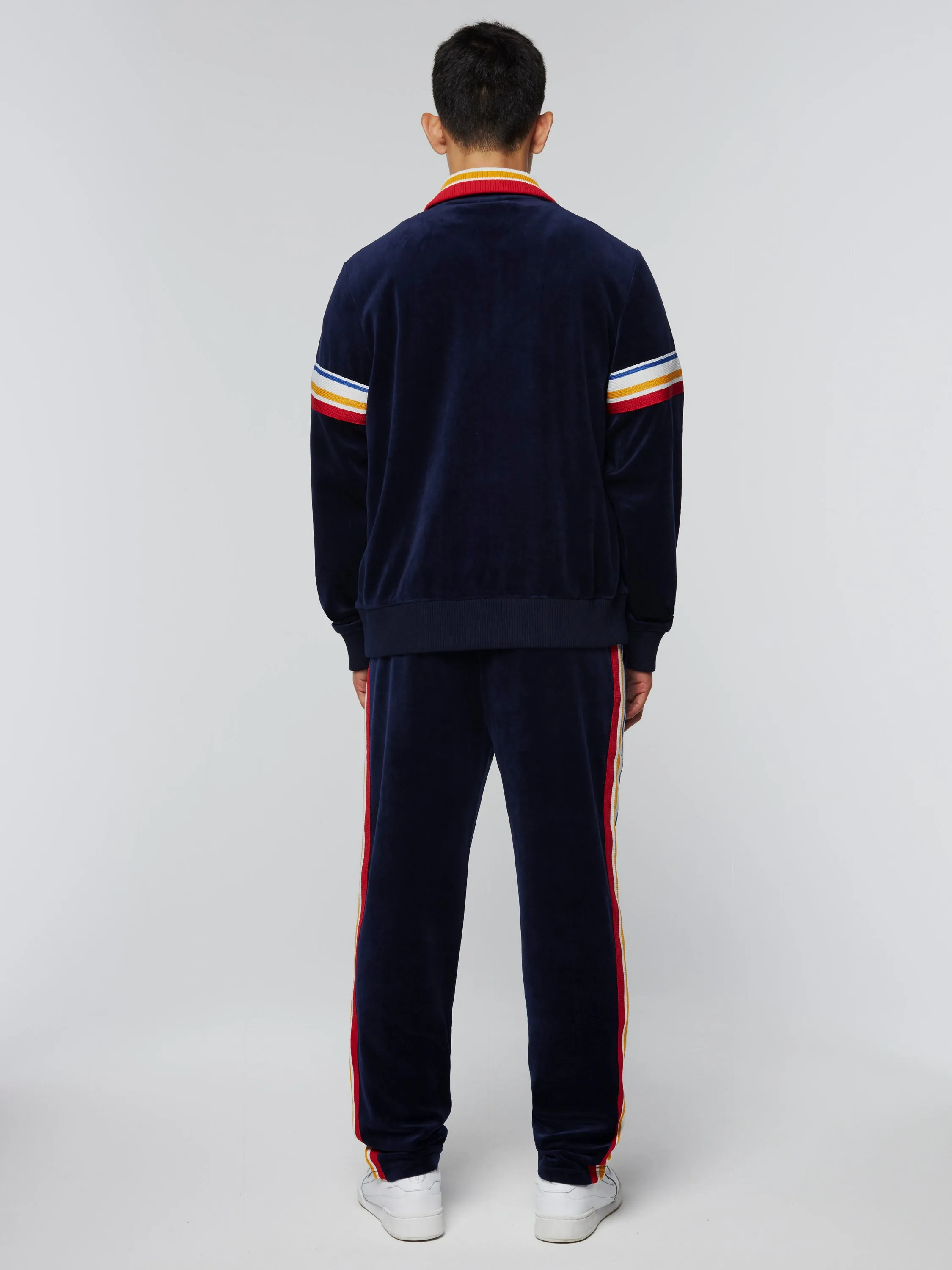 Goran Velour Track Jacket Archivio- Maritime Blue sold by Sergio Tacchini product image thumbnail 3