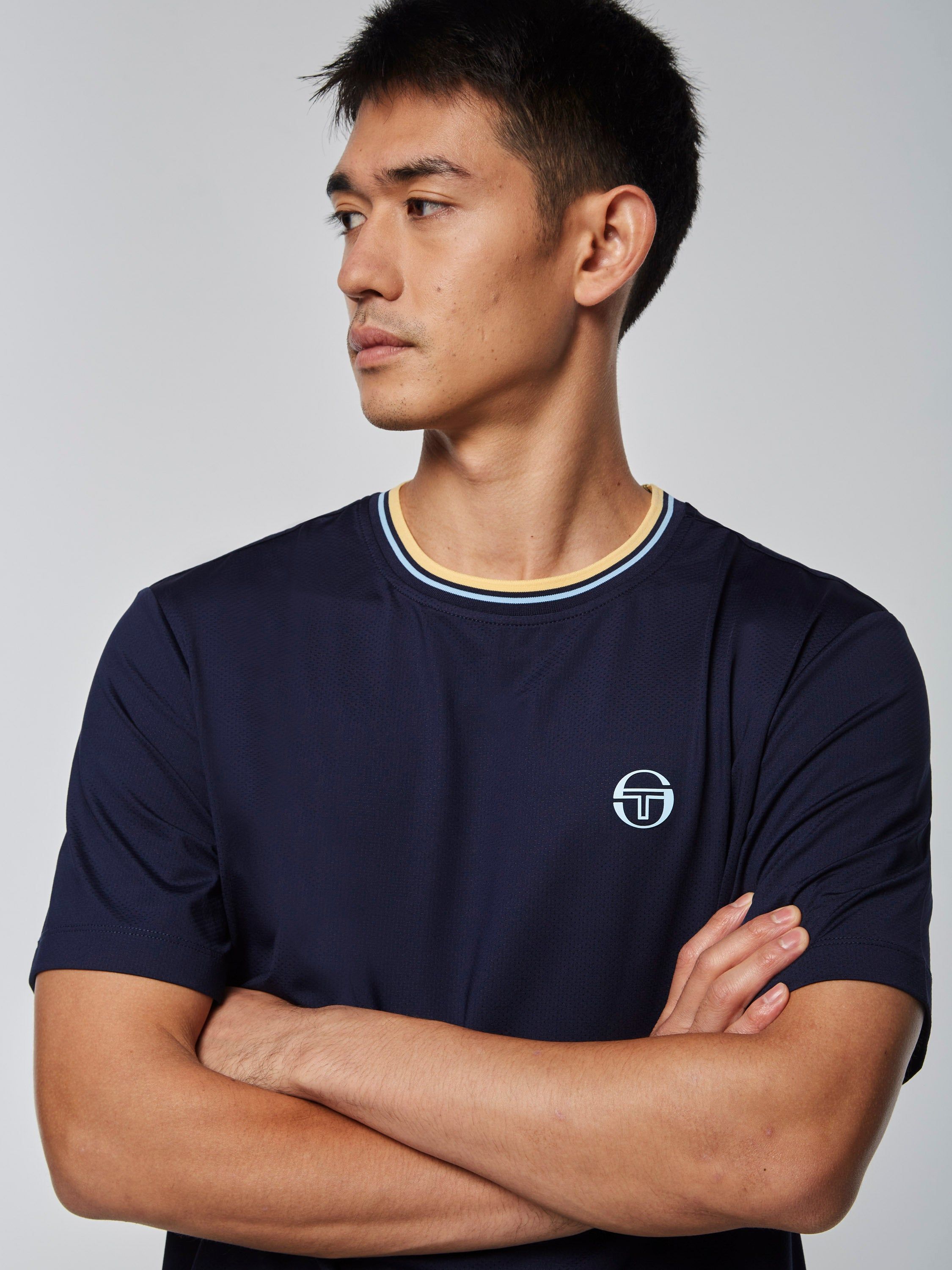 Air T-Shirt- Maritime Blue/ Flax sold by Sergio Tacchini product image thumbnail 4