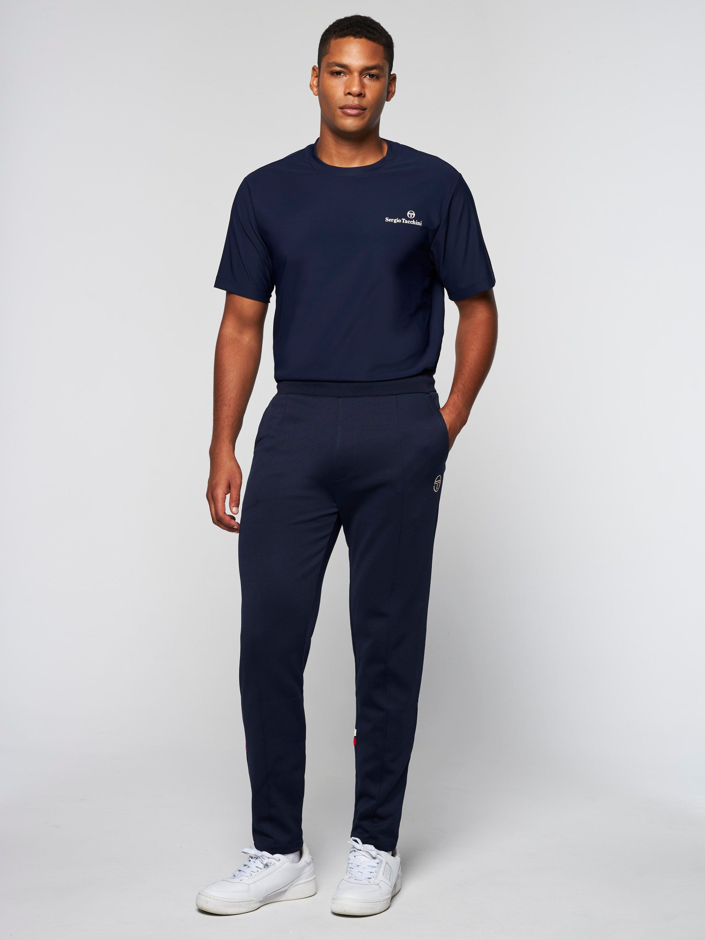 Tomme Track Pant Archivio-Gardenia/ Maritime Blue sold by Sergio Tacchini product image thumbnail 3