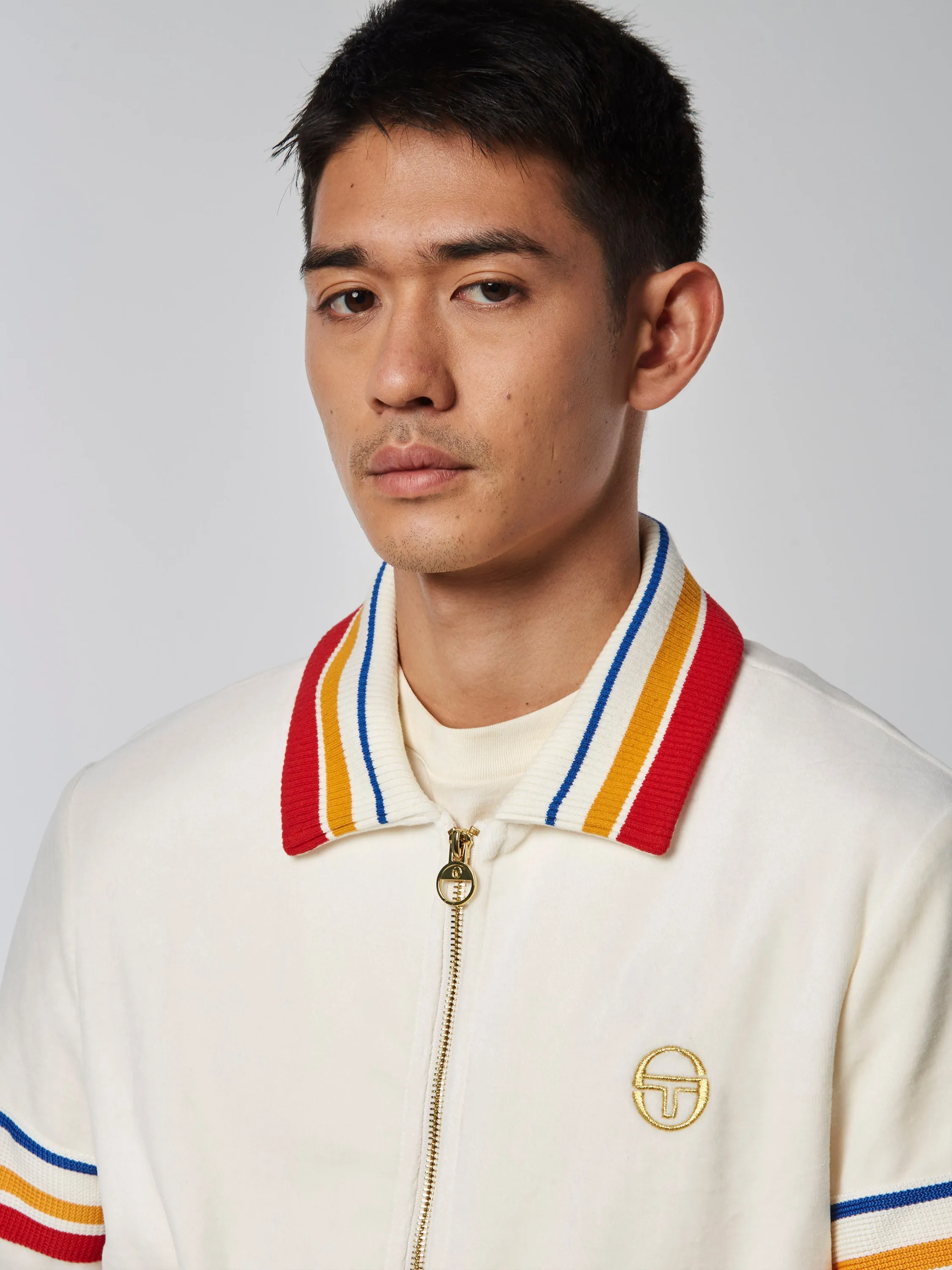 Goran Velour Track Jacket Archivio- Gardenia sold by Sergio Tacchini product image thumbnail 5