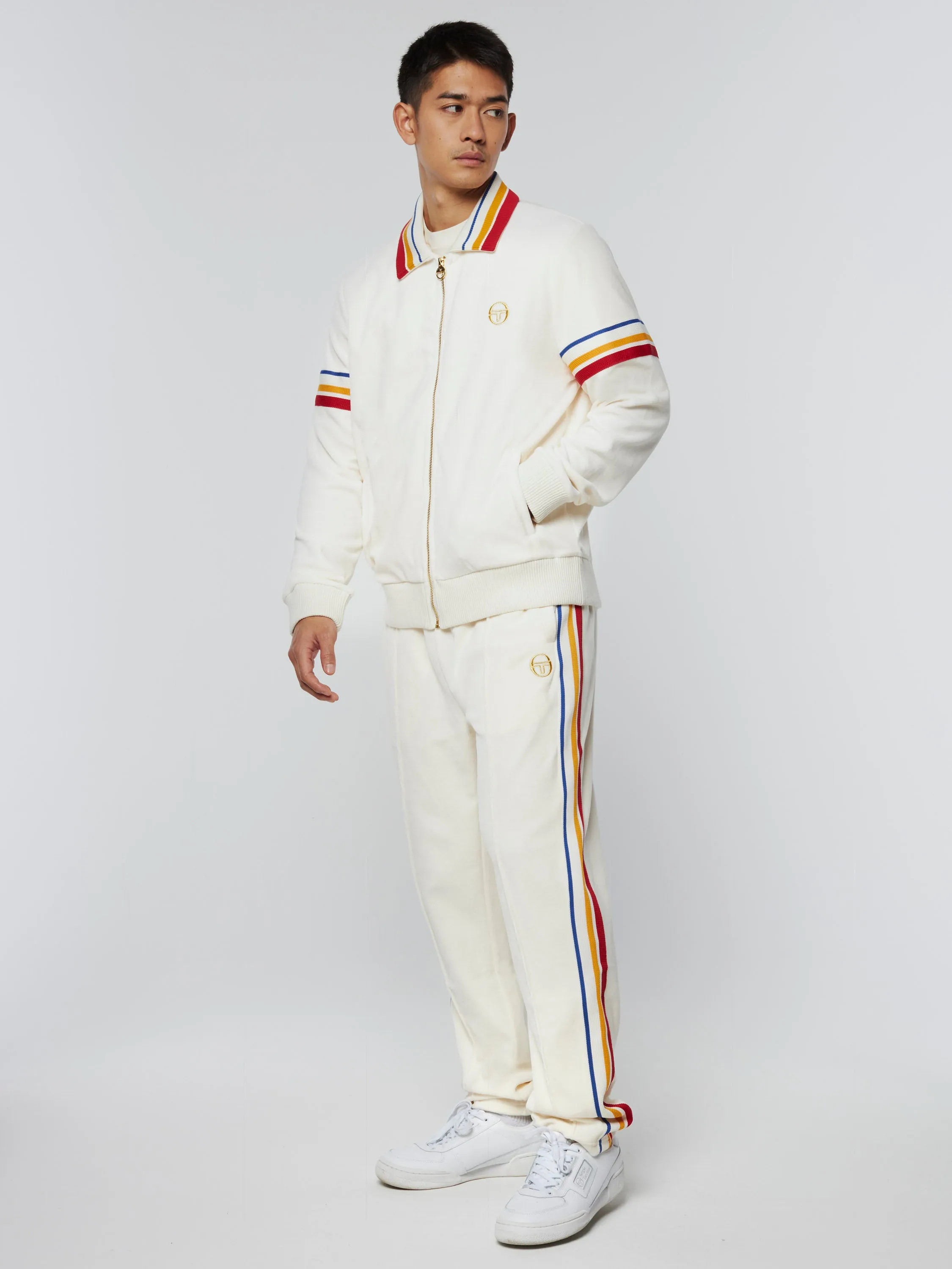 Goran Velour Track Jacket Archivio- Gardenia sold by Sergio Tacchini product image thumbnail 2