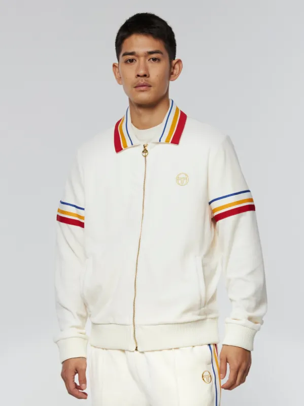 Goran Velour Track Jacket Archivio- Gardenia sold by Sergio Tacchini