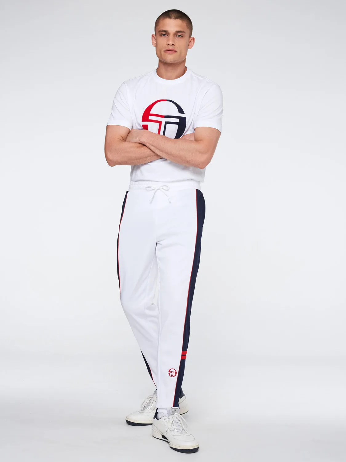 Scirocco Track Pant Archivio-White/ Maritime Blue sold by Sergio Tacchini product image thumbnail 2